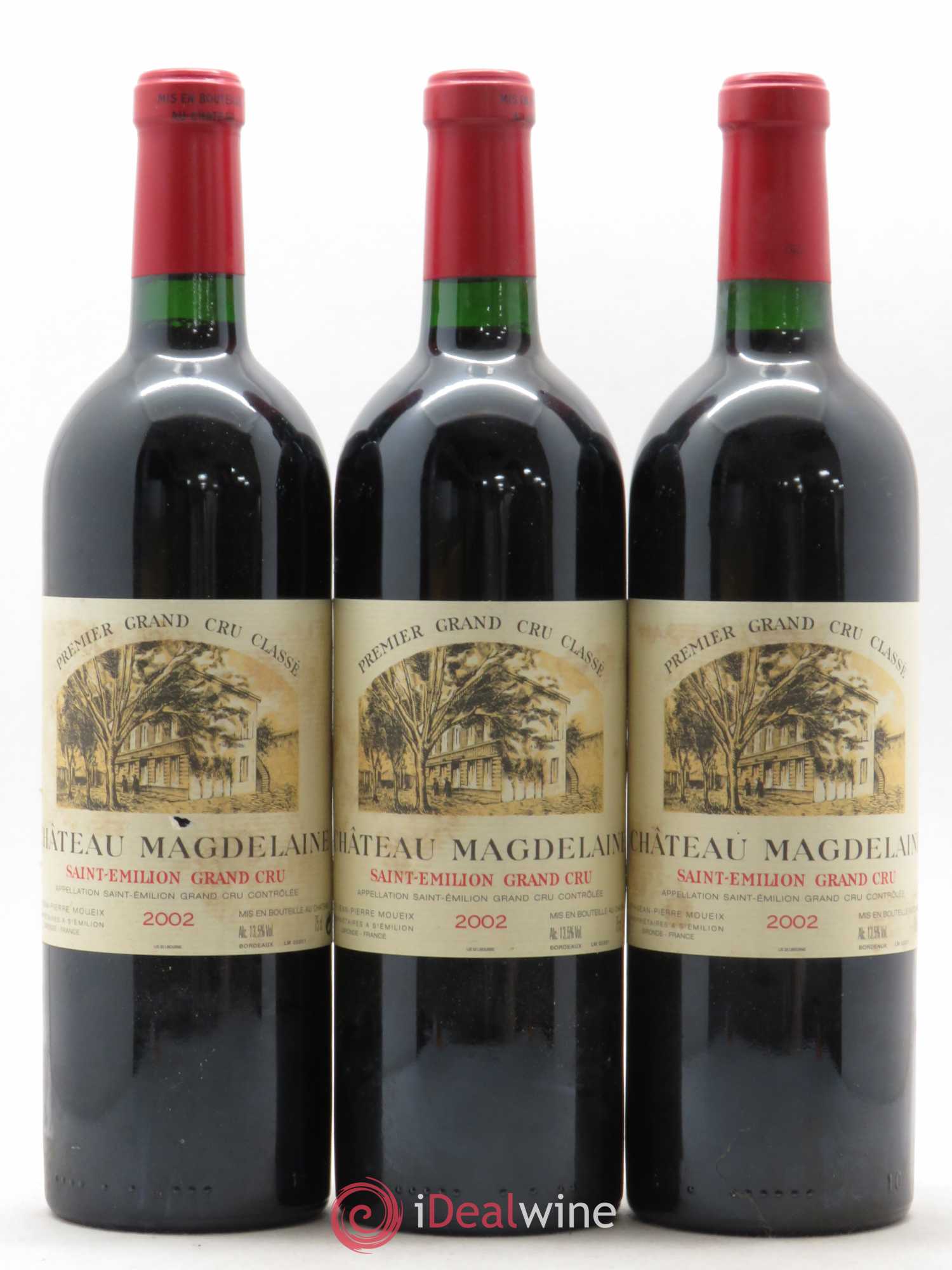 Château Magdelaine 2002 - Lot de 3 bouteilles - 0