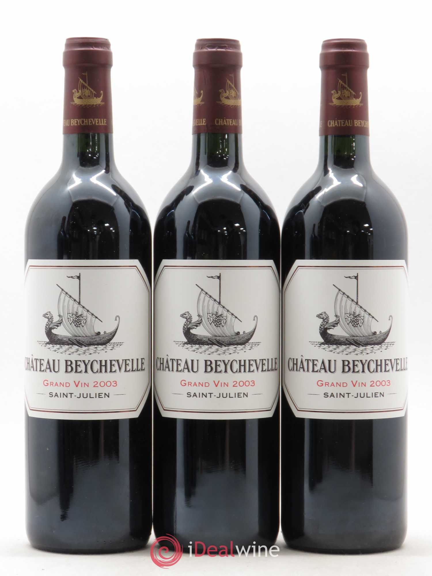 Château Beychevelle 4ème Grand Cru Classé 2003 - Lot de 5 bouteilles - 1