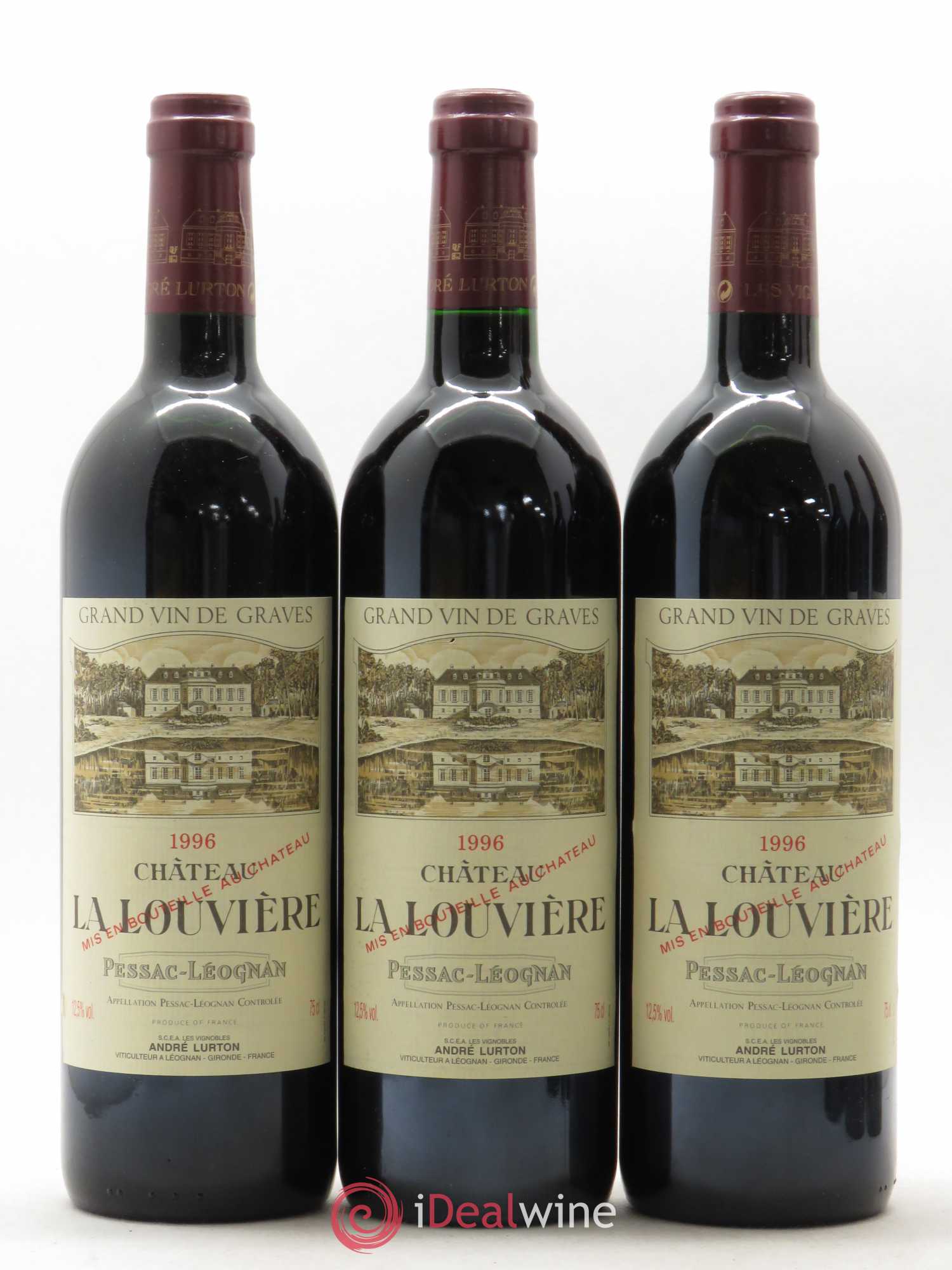 Château la Louvière 1996 - Lot de 6 bouteilles - 1
