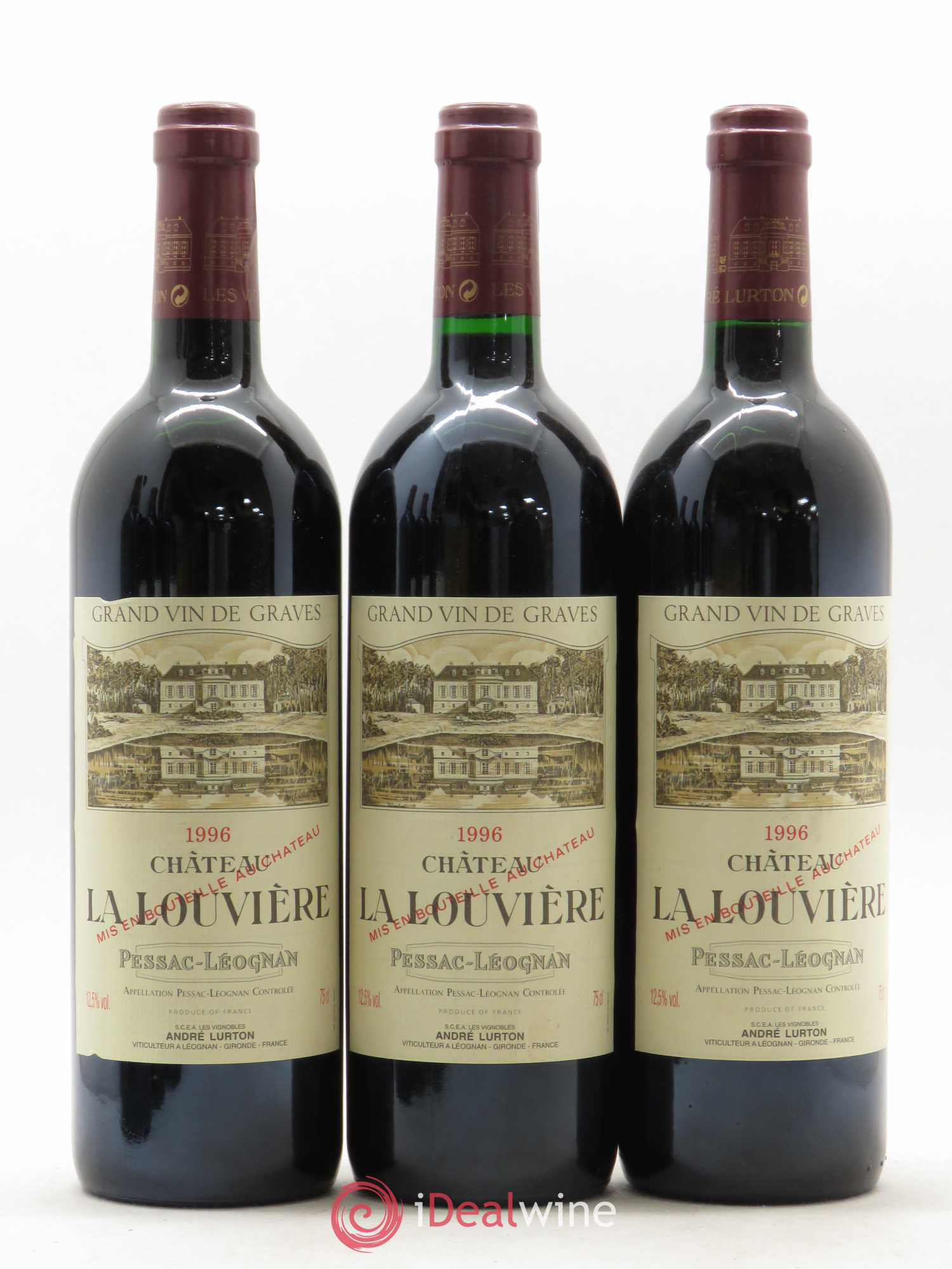 Château la Louvière 1996 - Lot de 6 bouteilles - 2