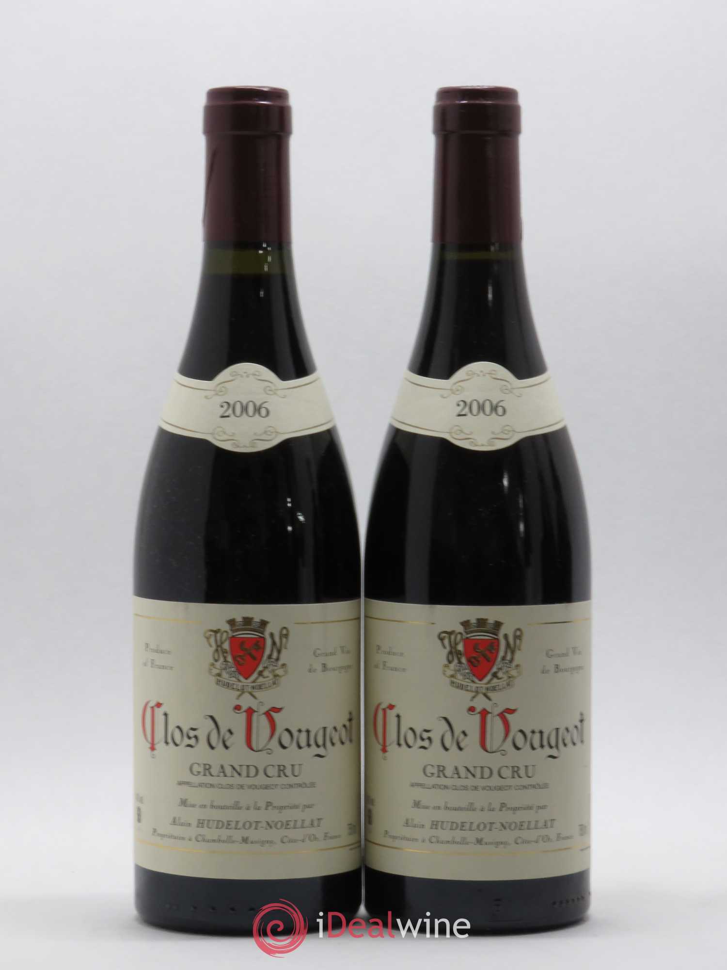 Clos de Vougeot Grand Cru Hudelot-Noëllat 2006 - Lot de 2 bouteilles - 0