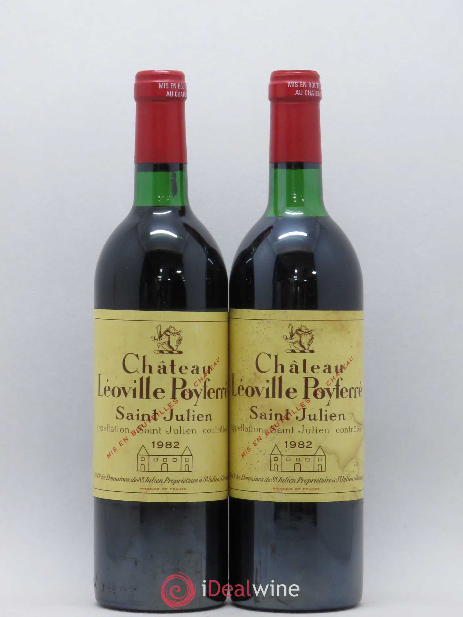 Château Léoville Poyferré 2ème Grand Cru Classé 1982 - Lot de 2 bouteilles - 0