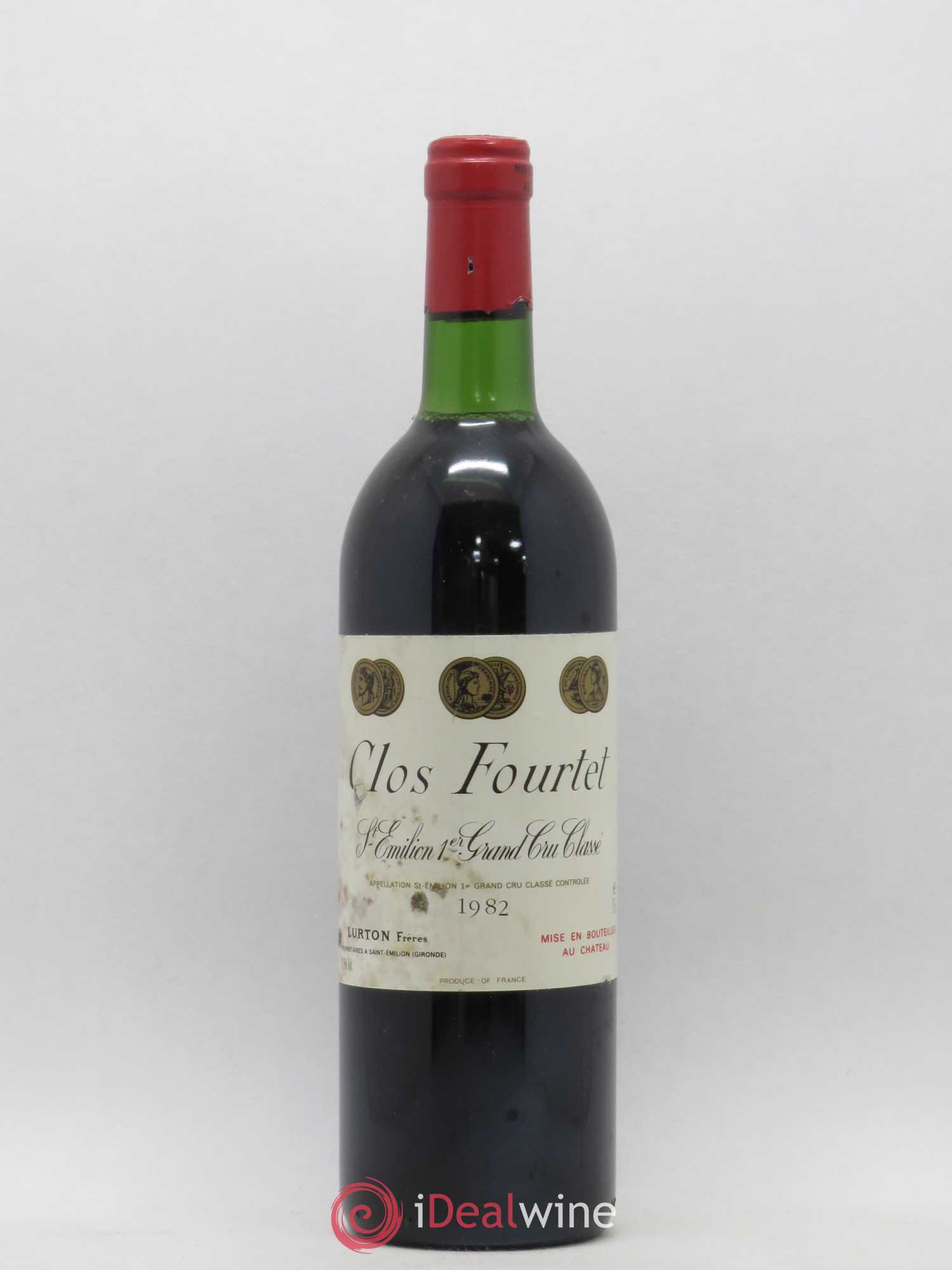 Clos Fourtet 1er Grand Cru Classé B 1982 - Lot de 1 bouteille - 0
