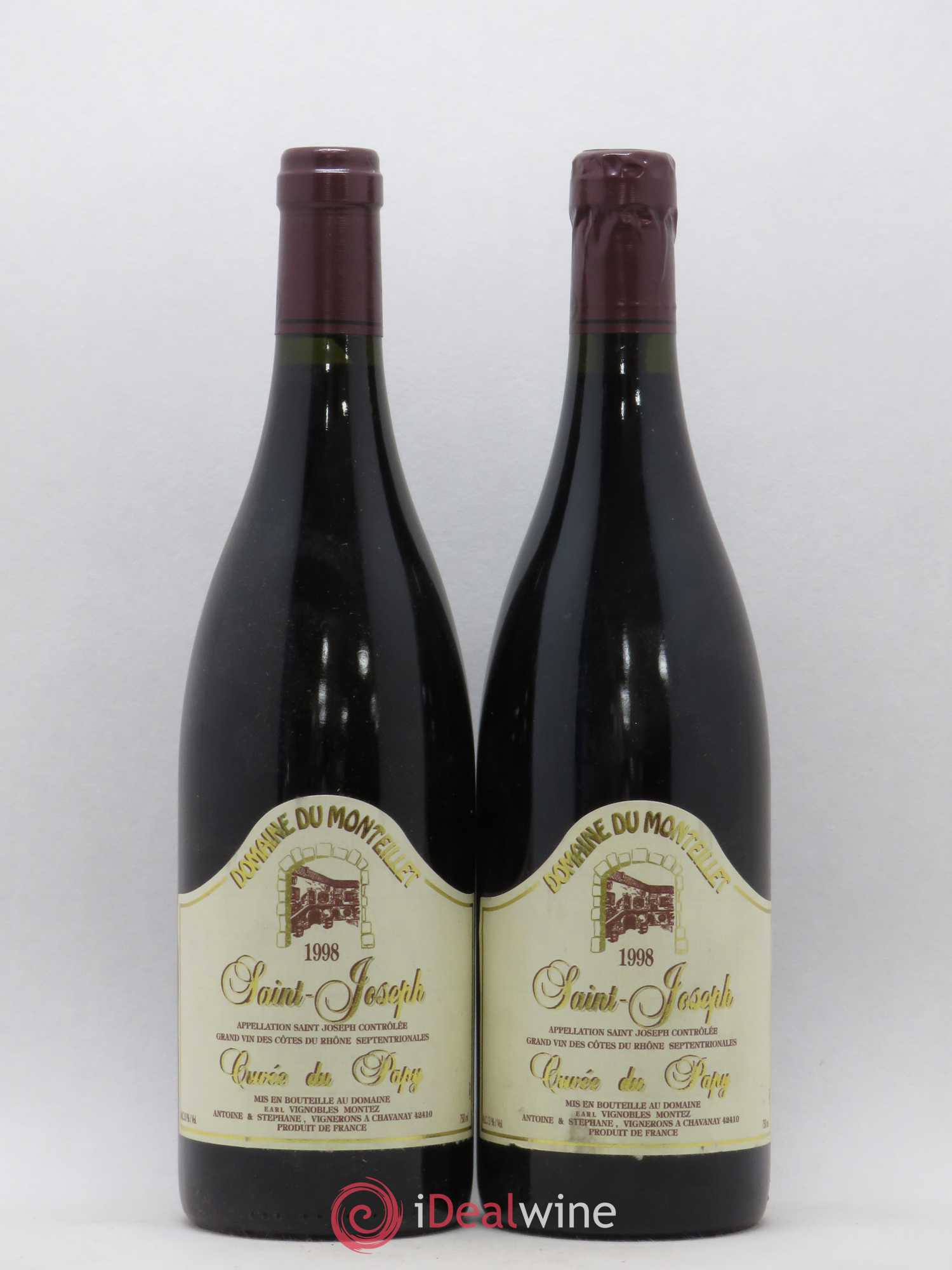 Saint-Joseph Cuvée du Papy Monteillet (Domaine du) - Stéphane Montez 1998 - Lot de 2 bouteilles - 0