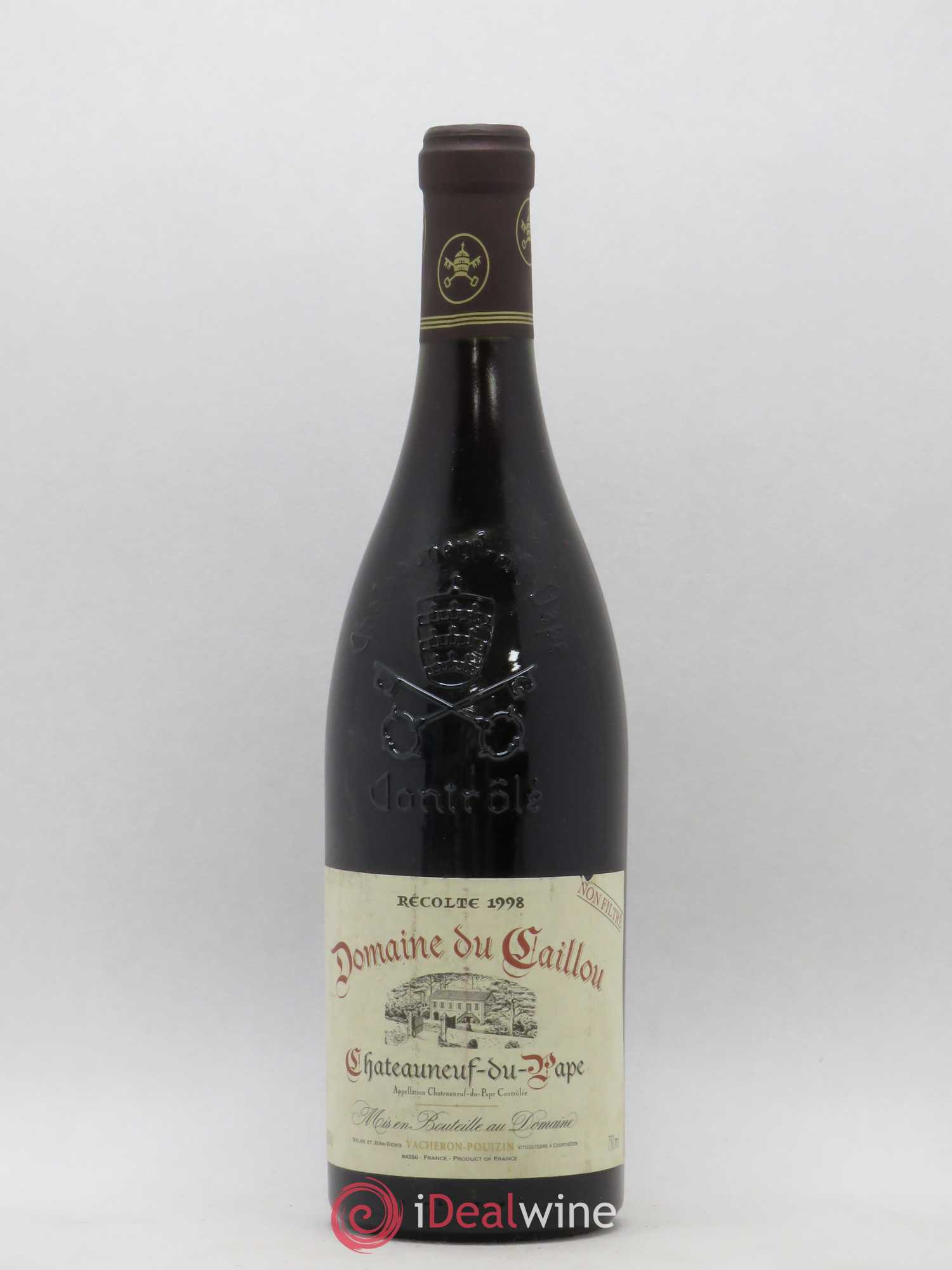 Châteauneuf-du-Pape Domaine du Caillou - Vacheron Pouizin 1998 - Posten von 1 Flasche - 0