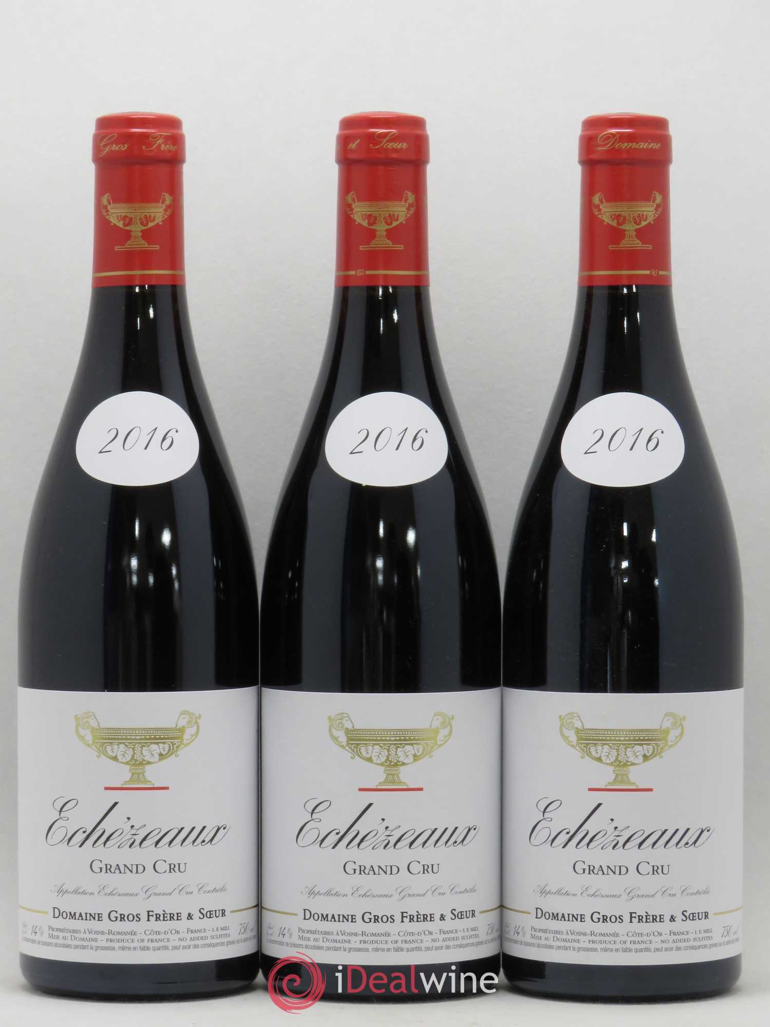 Echezeaux Grand Cru Gros Frère & Soeur 2016 - Lot de 3 bouteilles - 0