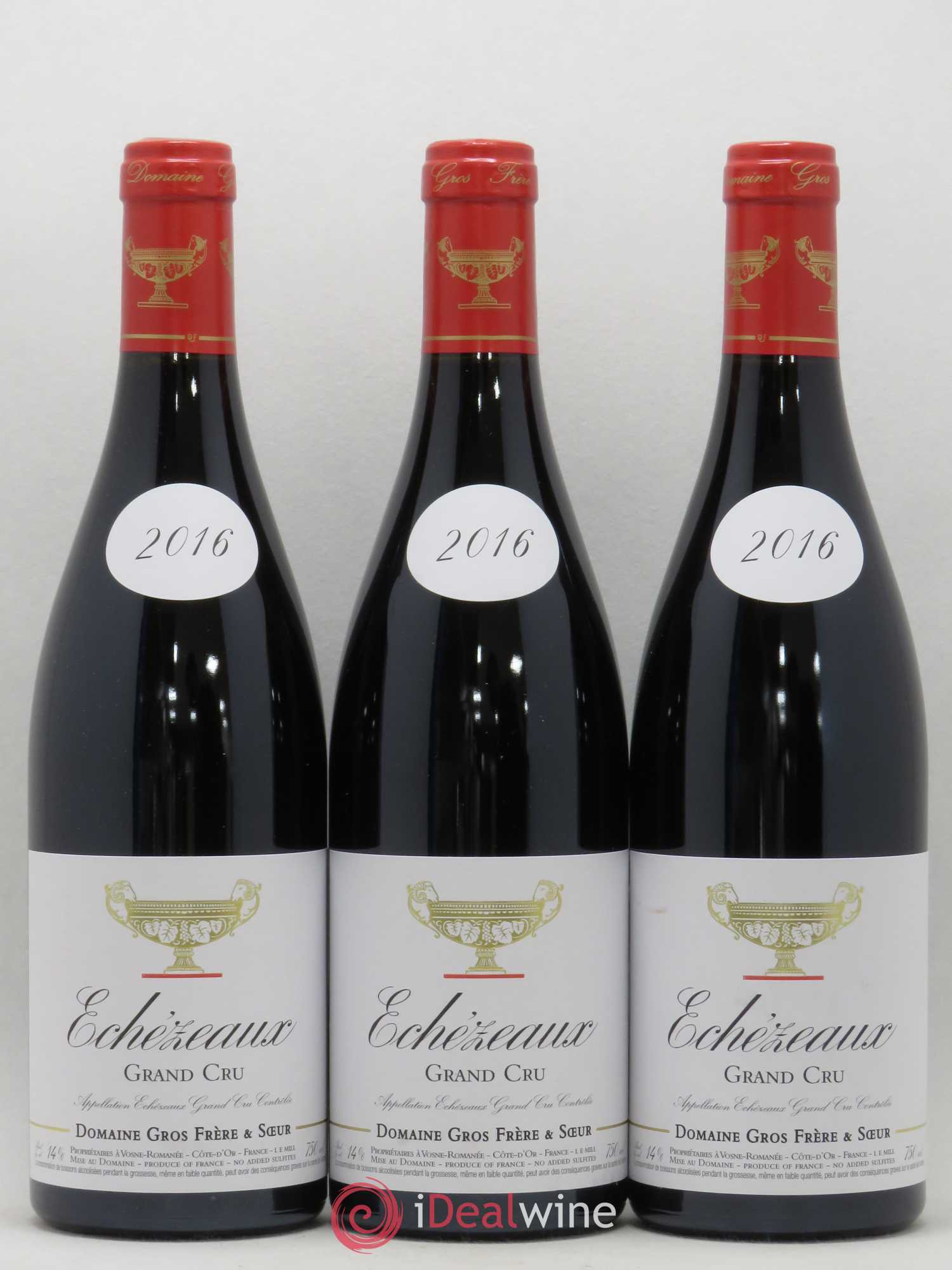 Echezeaux Grand Cru Gros Frère & Soeur 2016 - Lot de 3 bouteilles - 0