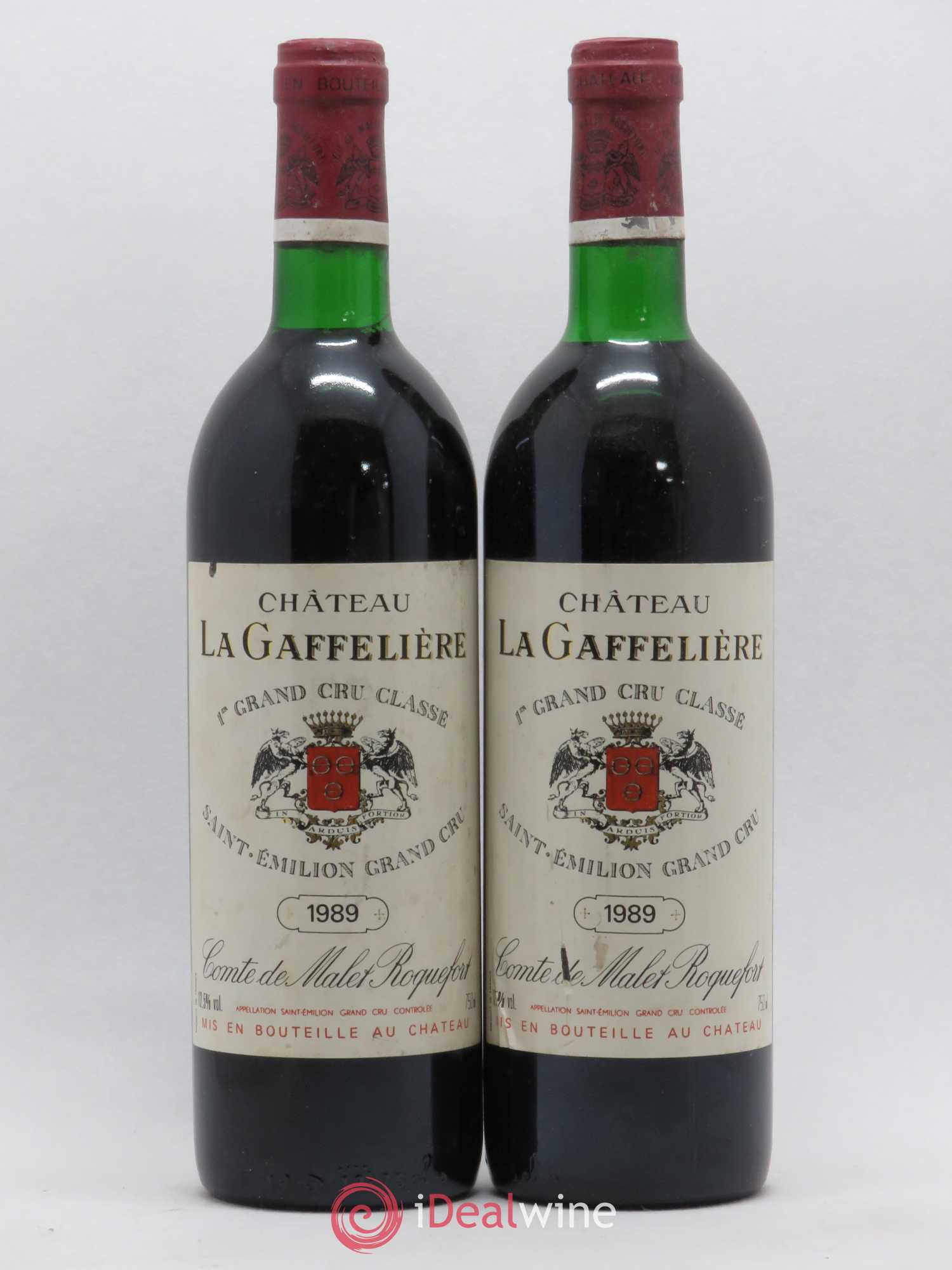 Château la Gaffelière 1er Grand Cru Classé B 1989 - Lot de 2 bouteilles - 0