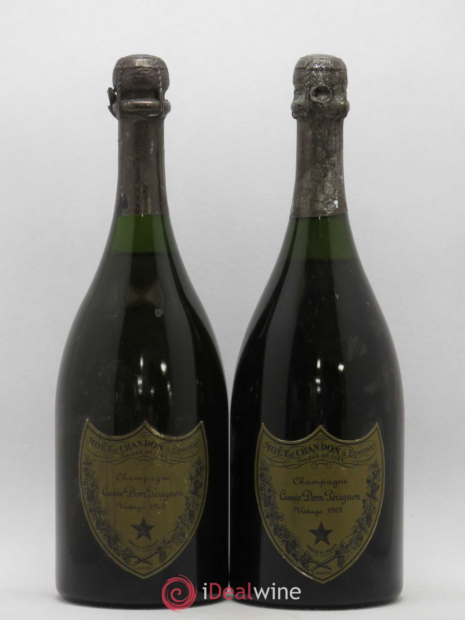 Brut Dom Pérignon 1969 - Lot de 2 bouteilles - 0