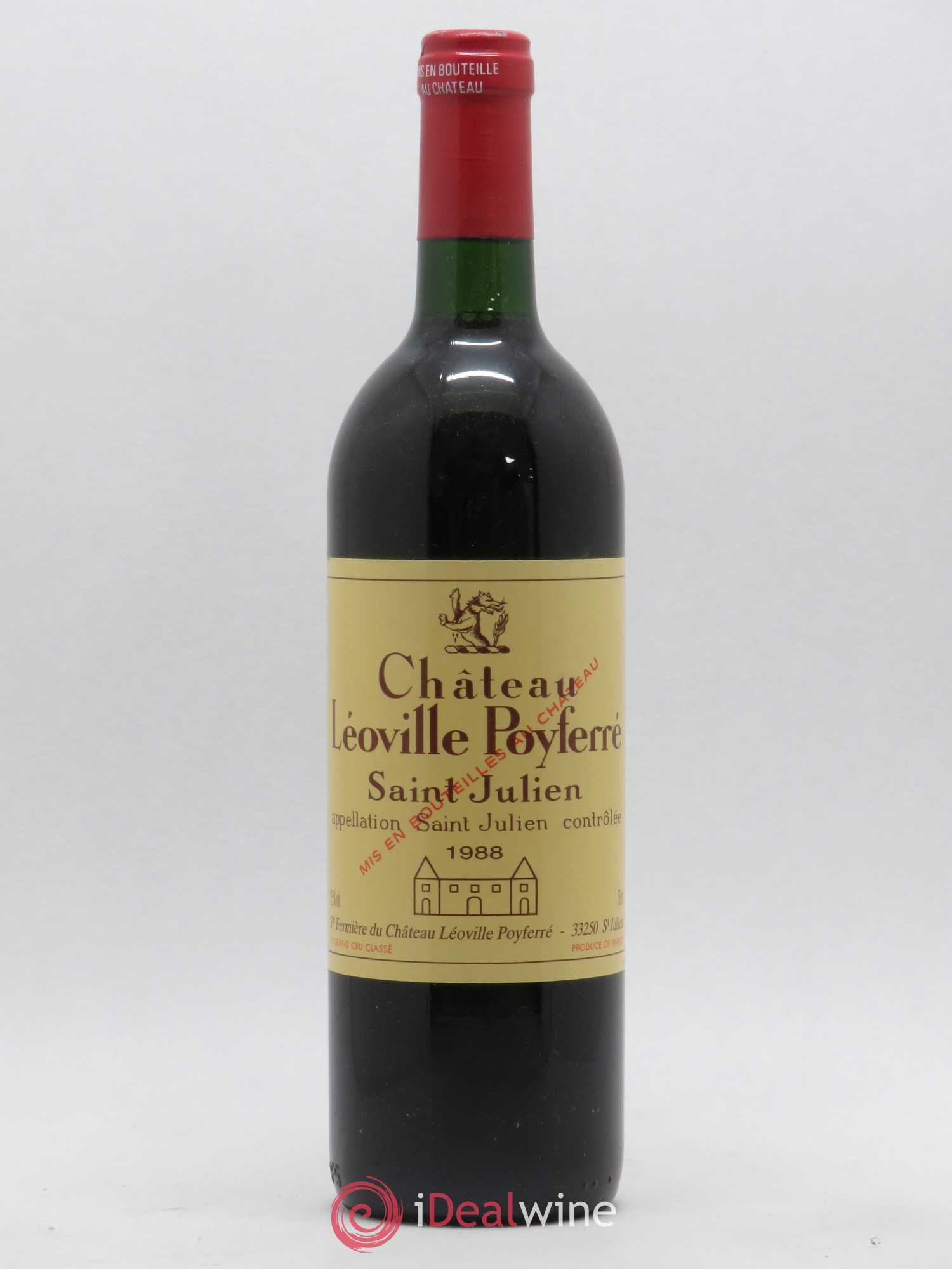 Château Léoville Poyferré 2ème Grand Cru Classé 1988 - Lot de 1 bouteille - 0