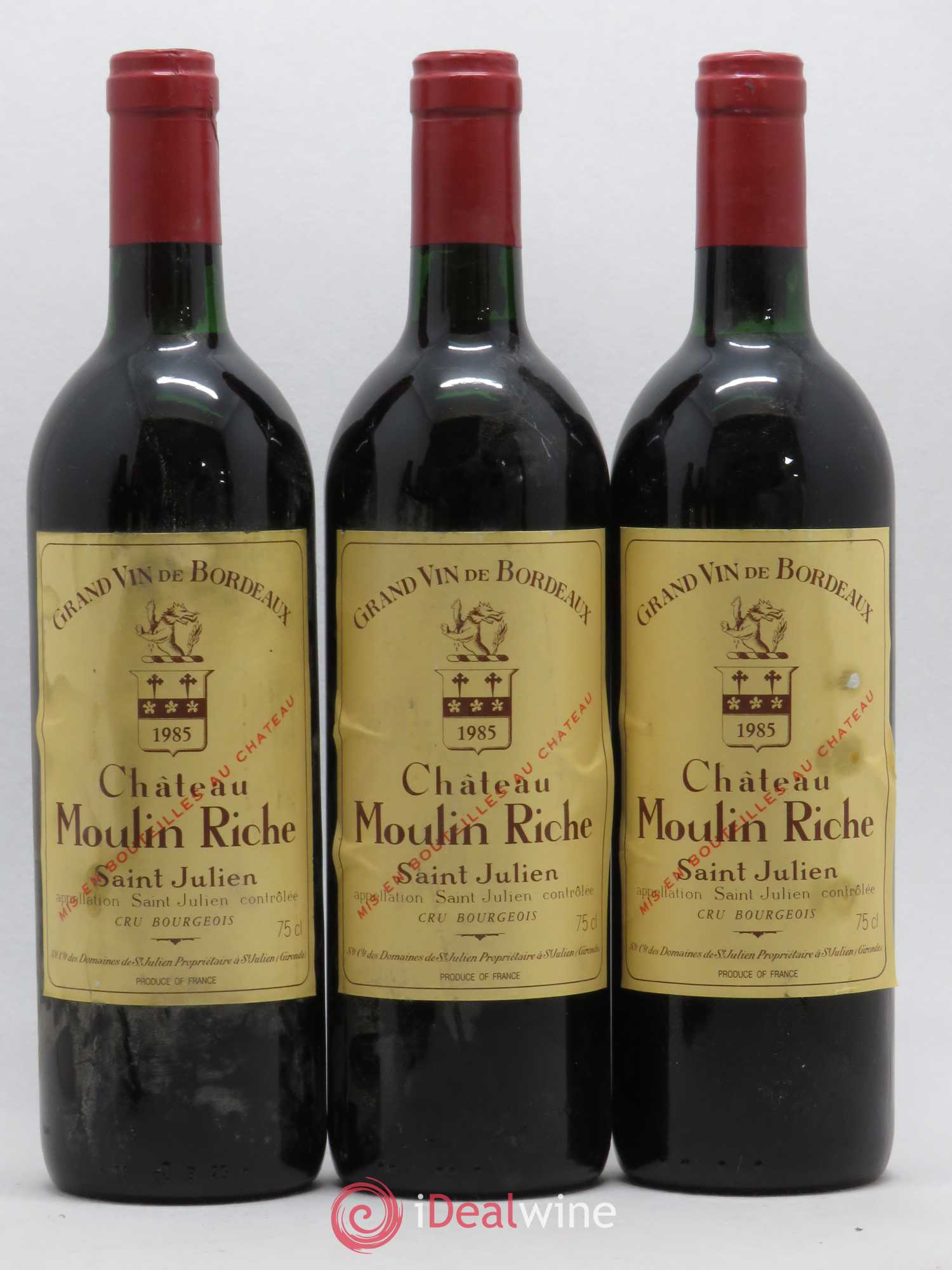 Château Moulin Riche 1985 - Lot de 6 bouteilles - 2