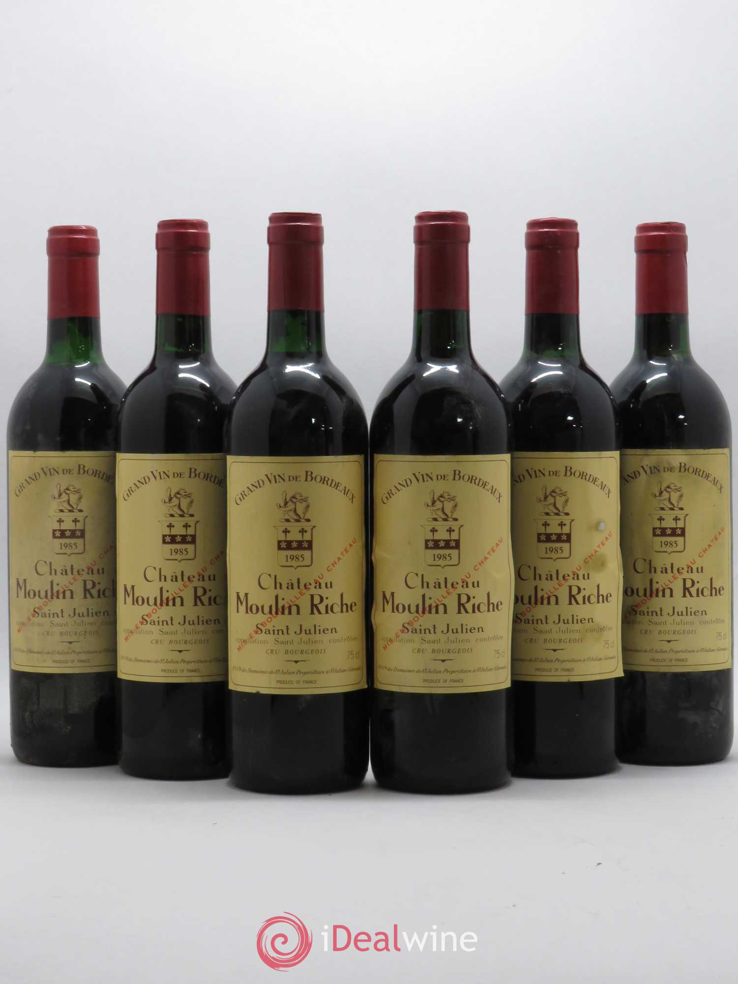 Château Moulin Riche 1985 - Lot de 6 bouteilles - 0