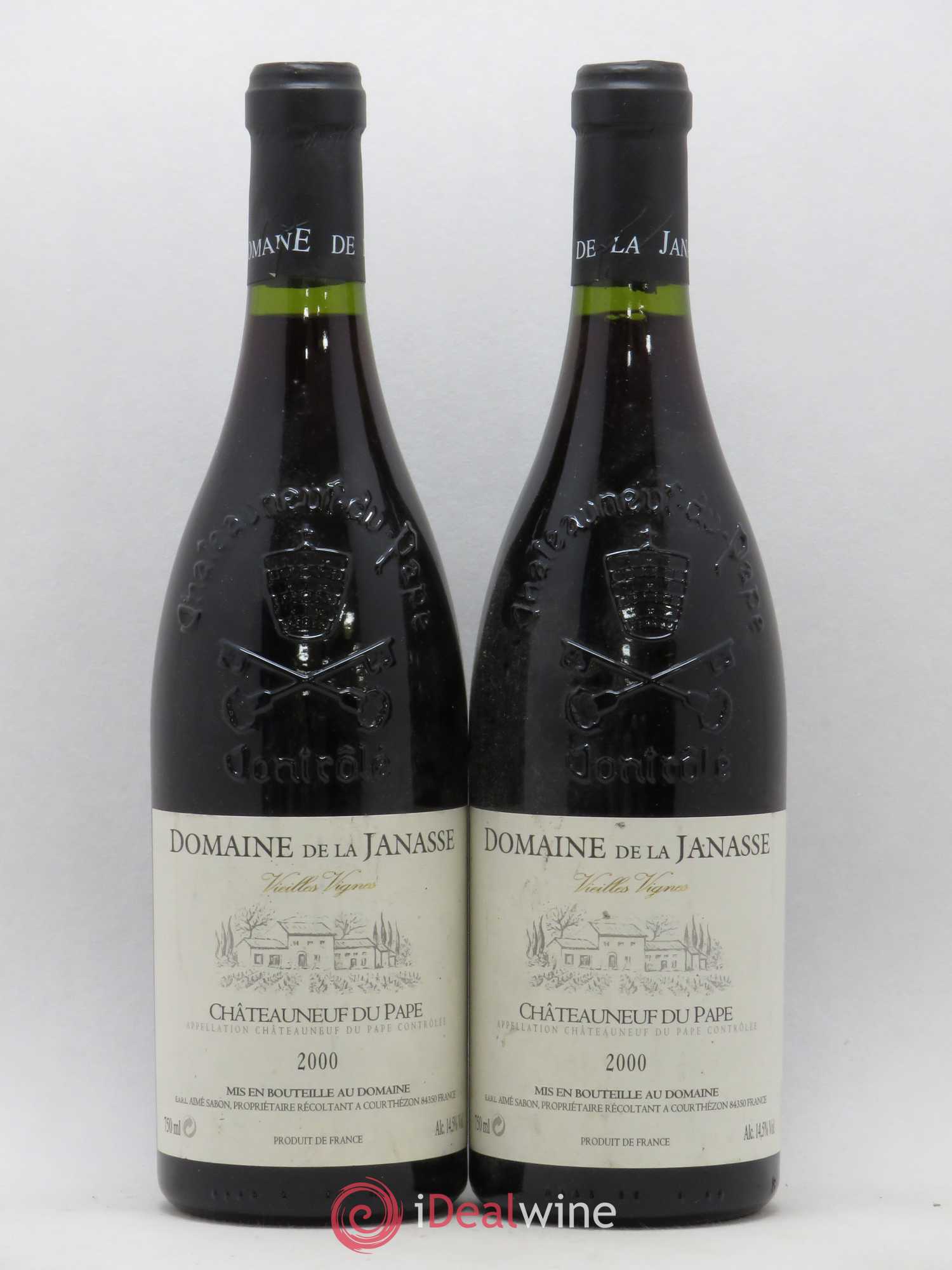 Châteauneuf-du-Pape Cuvée Vieilles Vignes La Janasse (Domaine de) 2000 - Lot de 2 bouteilles - 0