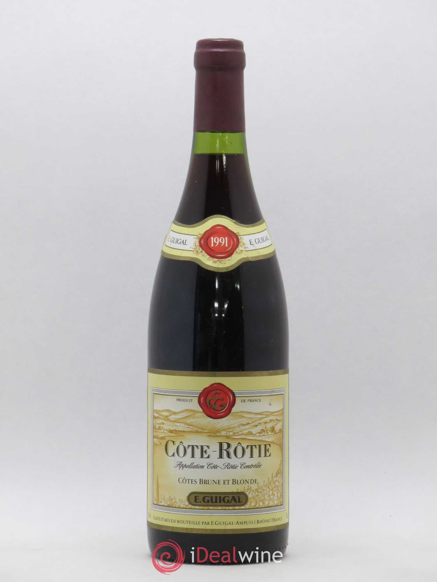 Côte-Rôtie Côtes Brune et Blonde Guigal 1991 - Lot de 1 bouteille - 0