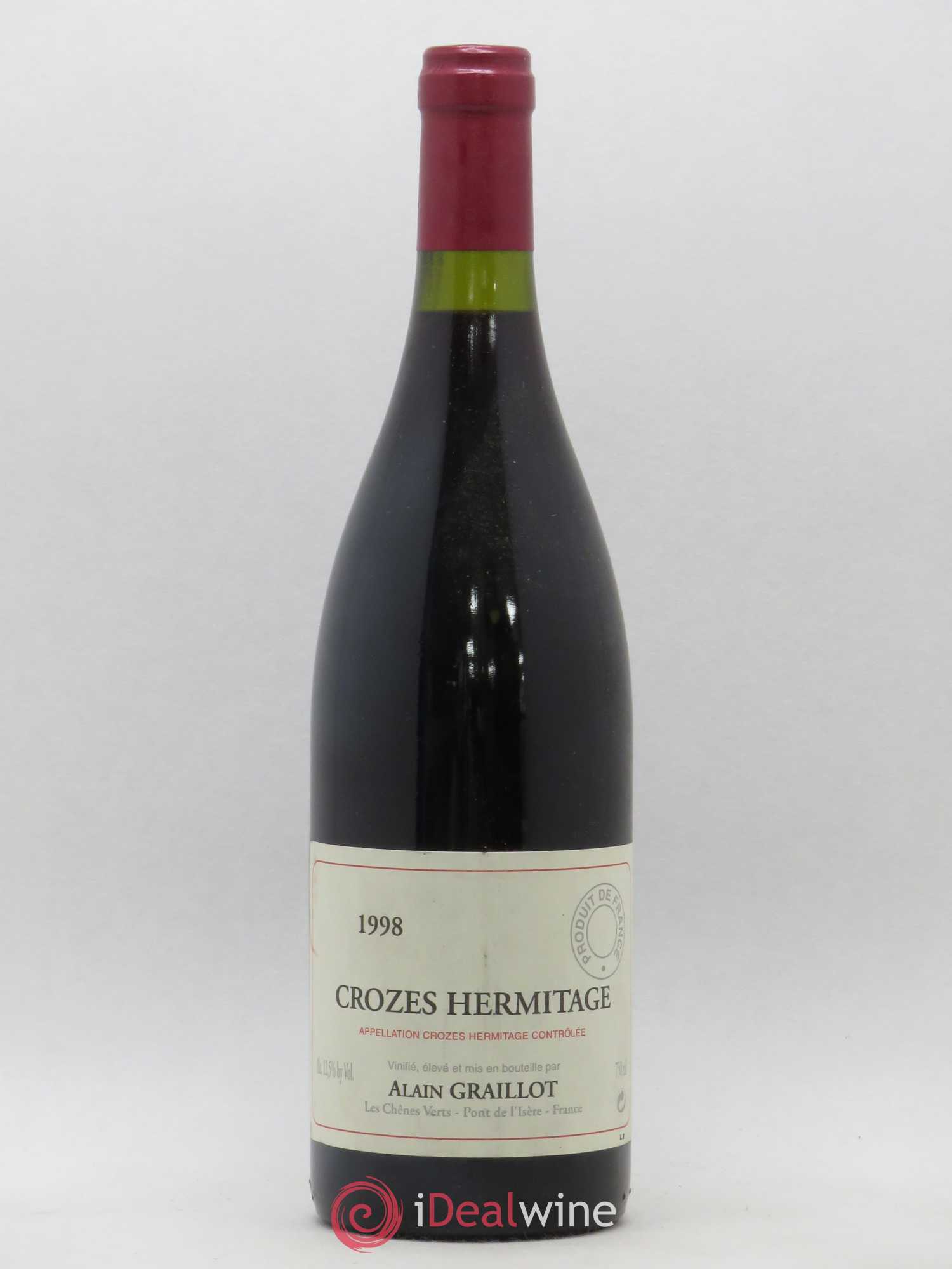 Crozes-Hermitage Domaine Graillot 1998 - Lot de 1 bouteille - 0