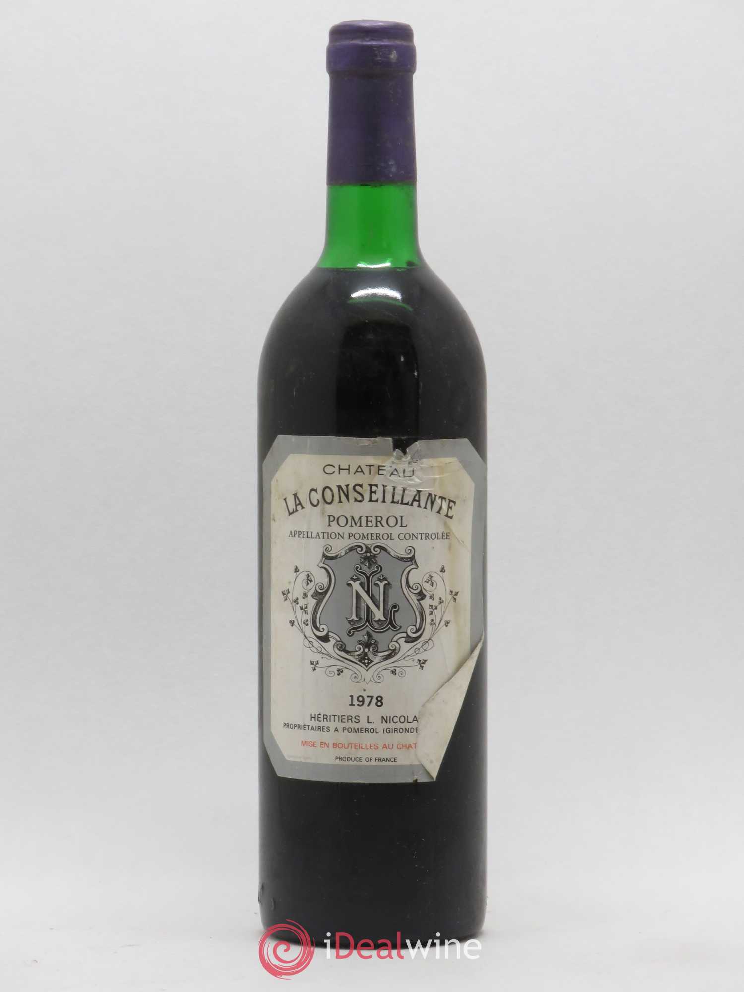 Château la Conseillante 1978 - Lot de 1 bouteille - 0