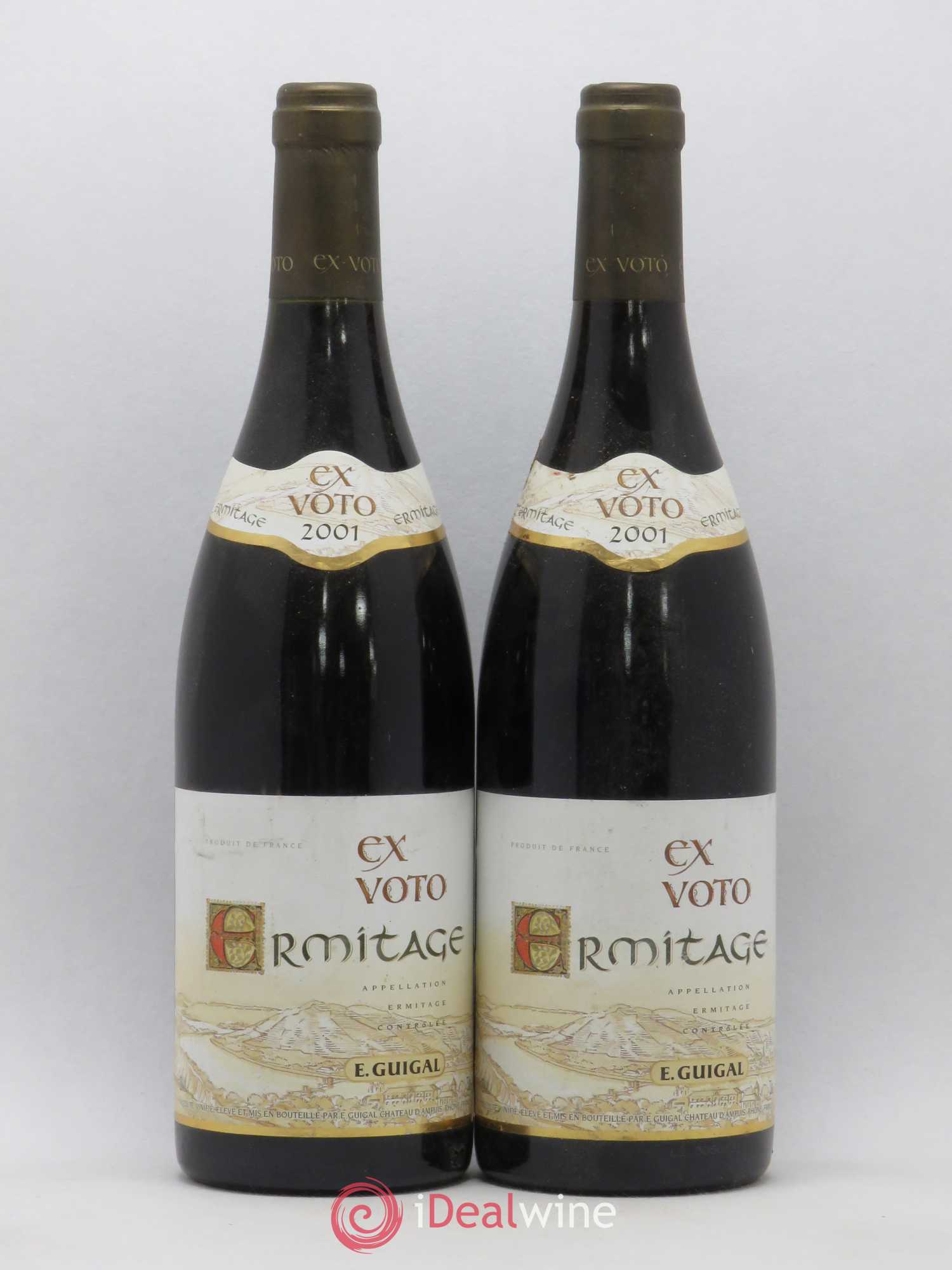 Ermitage Ex Voto Guigal 2001 - Lot de 2 bouteilles - 0