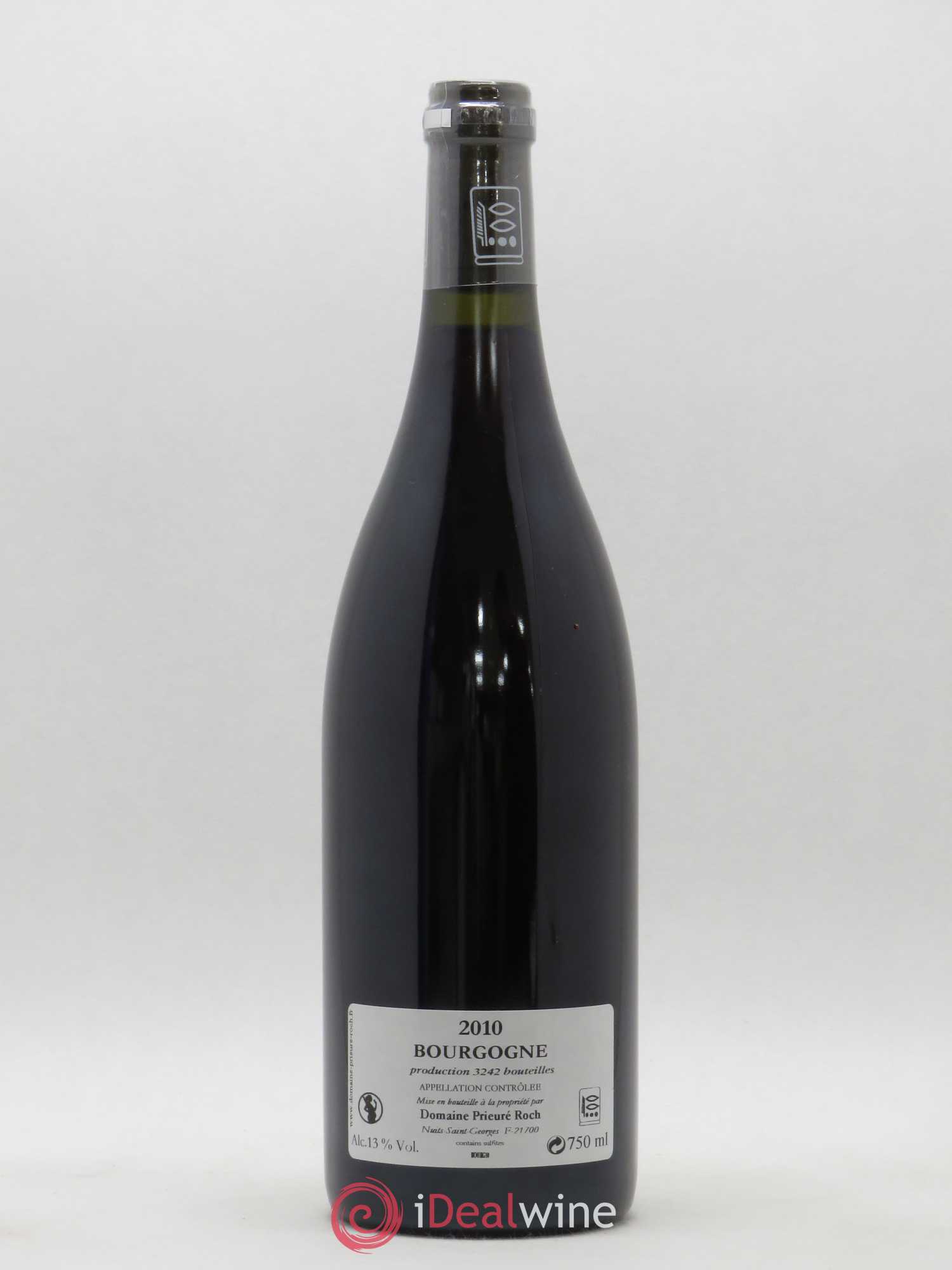 Bourgogne Pinoterie Prieuré Roch 2010 - Lot de 1 bouteille - 1