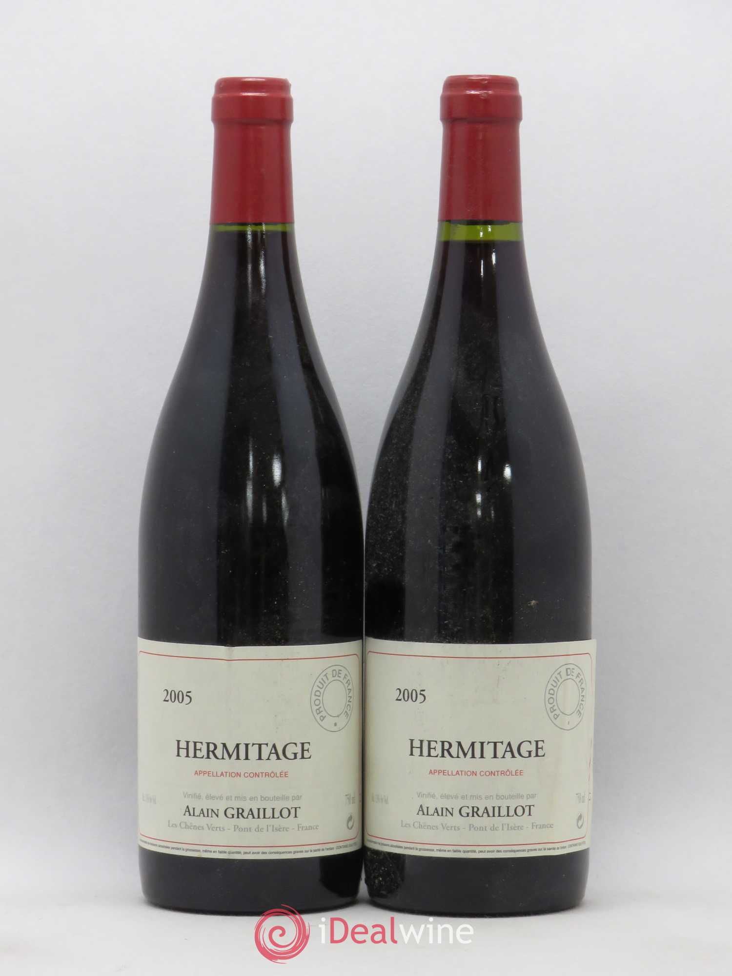 Hermitage Domaine Graillot 2005 - Lot de 2 bouteilles - 0