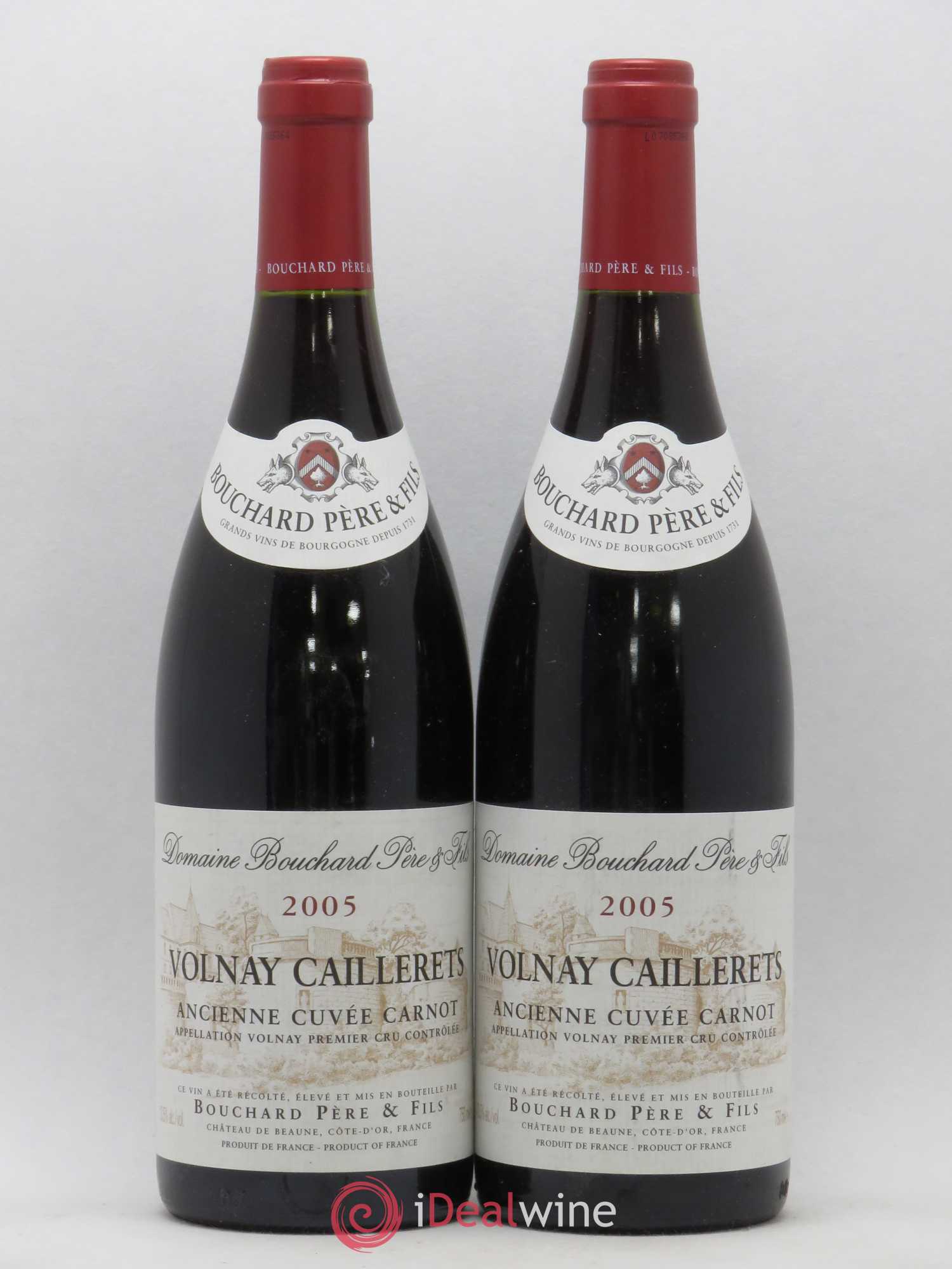 Volnay 1er Cru Caillerets - Ancienne Cuvée Carnot Bouchard Père & Fils 2005 - Lot de 2 bouteilles - 0