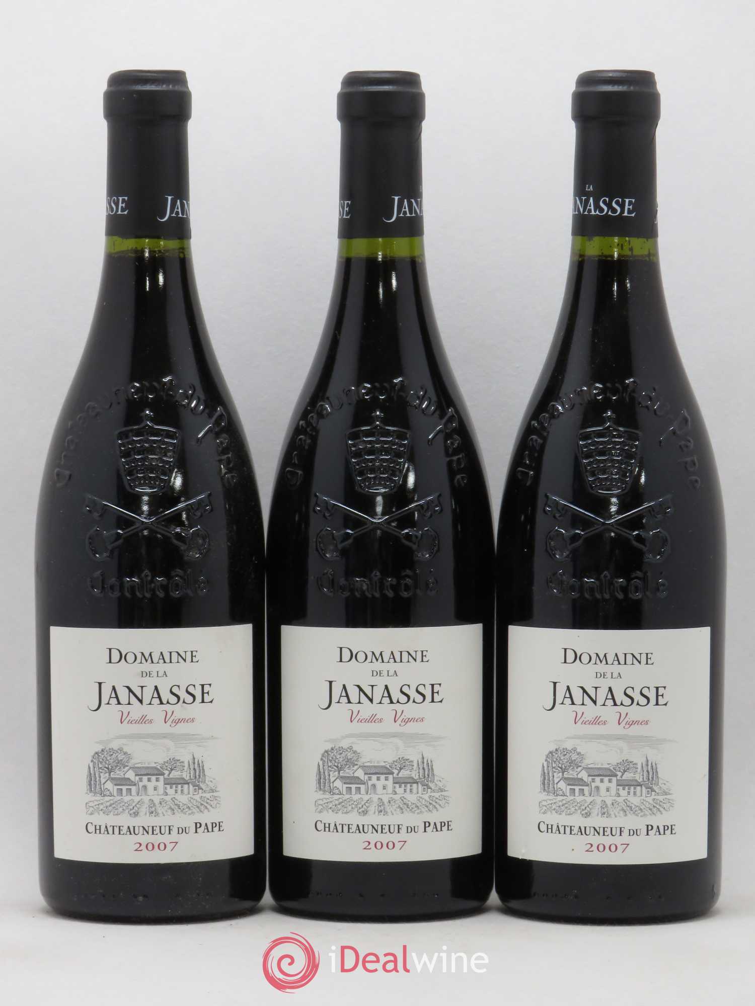 Châteauneuf-du-Pape Cuvée Vieilles Vignes La Janasse (Domaine de) 2007 - Lot de 3 bouteilles - 0