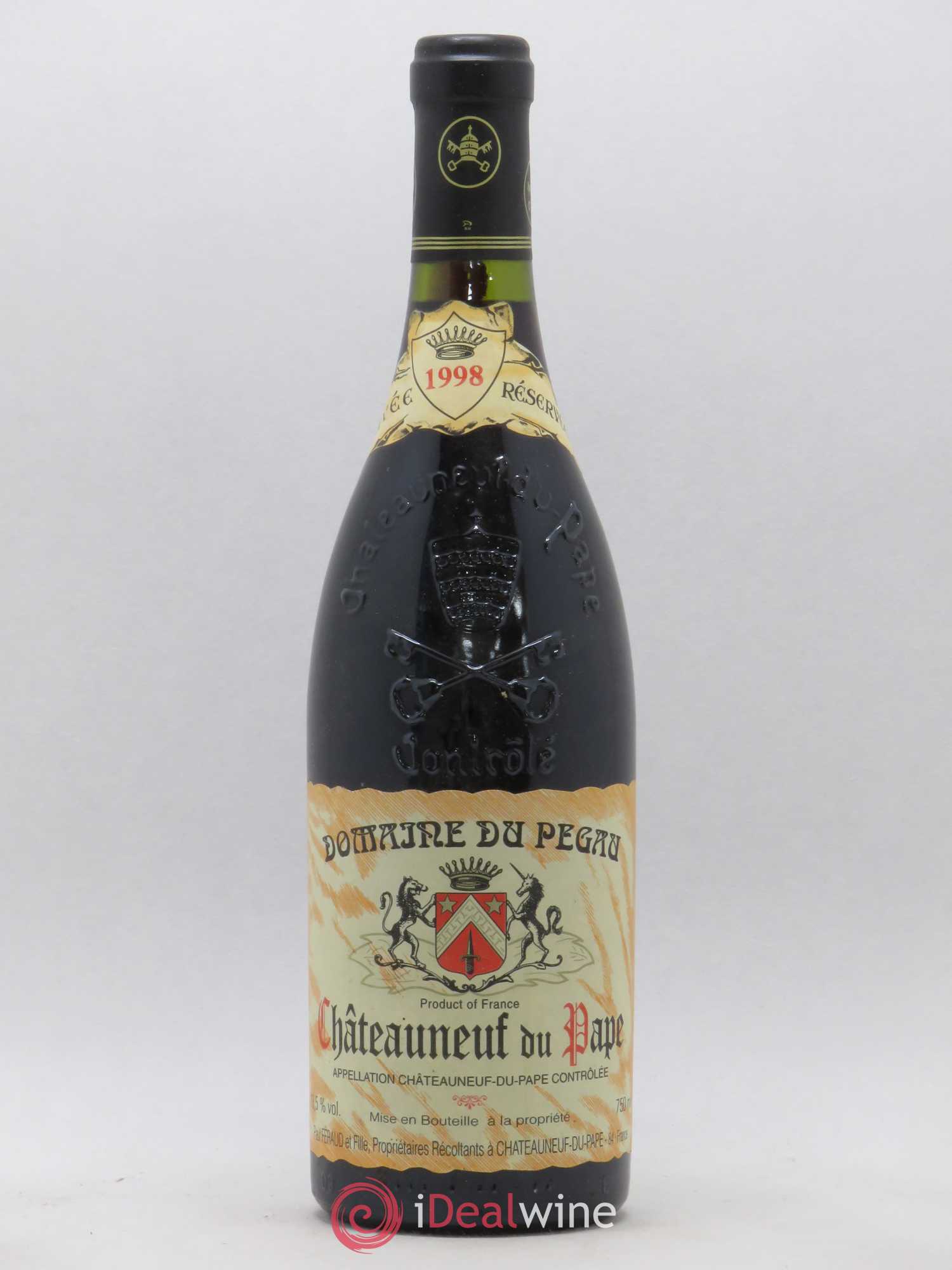 Châteauneuf-du-Pape Domaine du Pégau Cuvée Réservée Paul et Laurence Féraud 1998 - Lot de 1 bouteille - 0