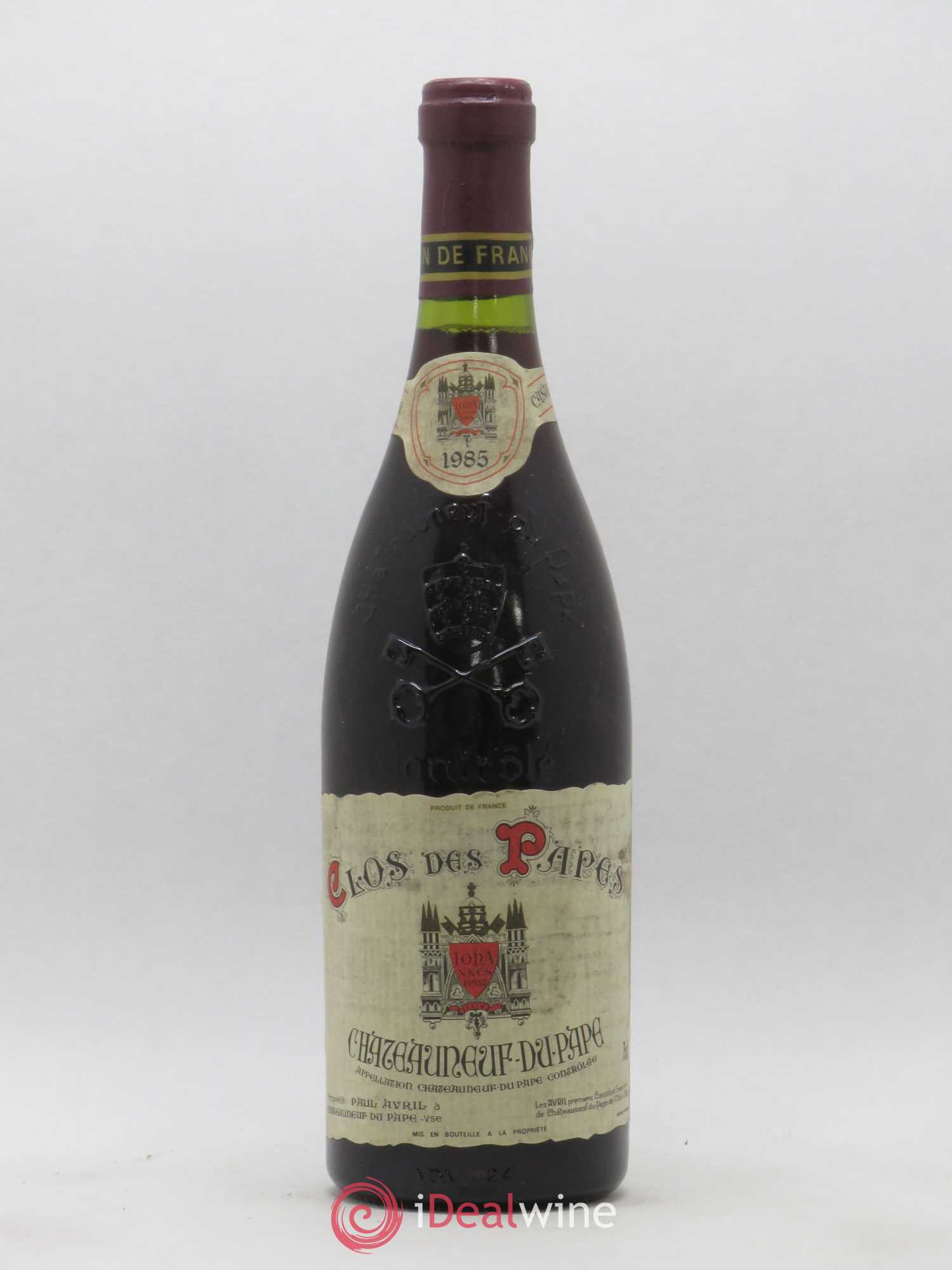 Châteauneuf-du-Pape Clos des Papes - Paul Avril 1985 - Lot de 1 bouteille - 0