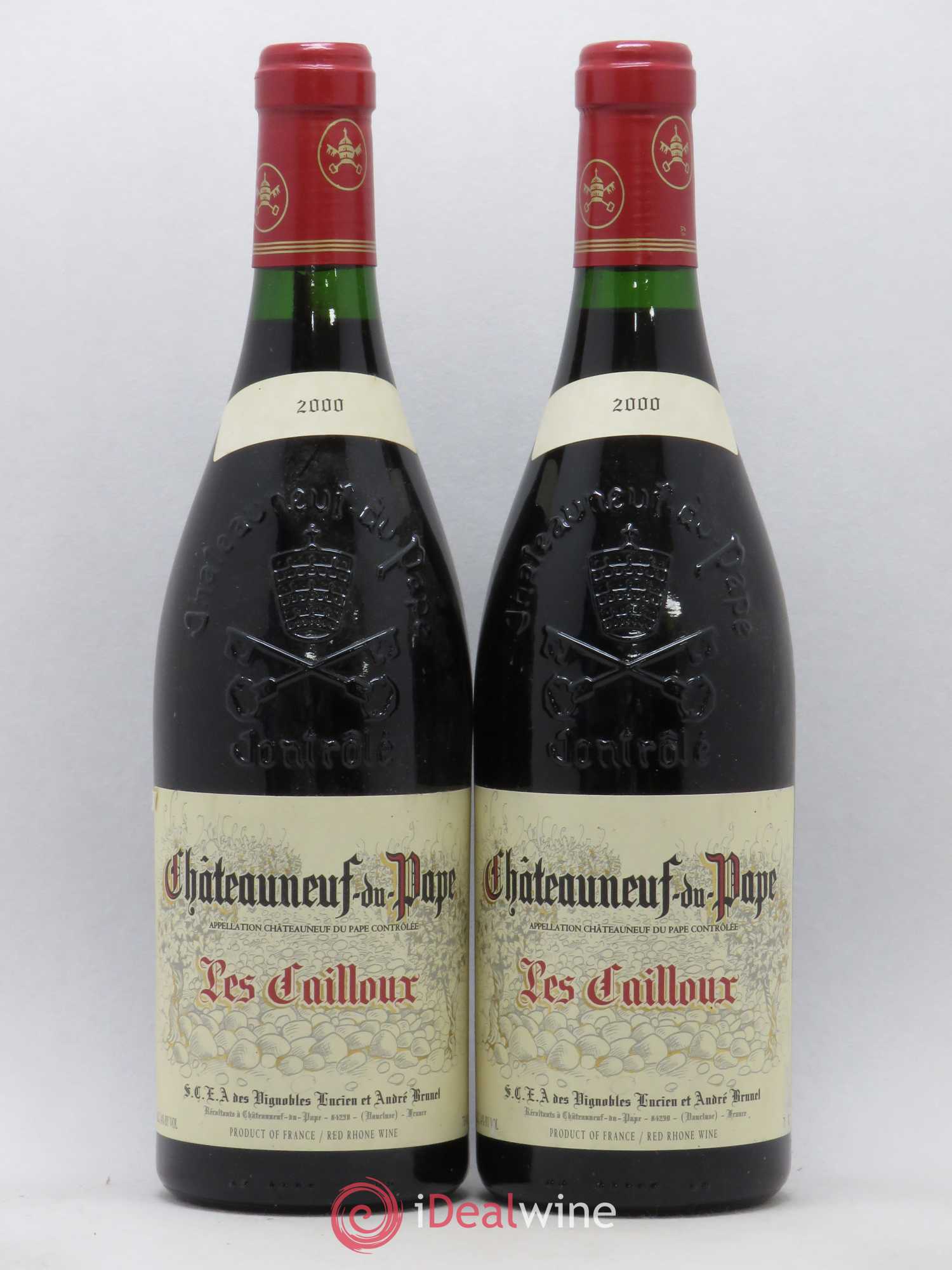 Châteauneuf-du-Pape Les Cailloux André Brunel 2000 - Lot de 2 bouteilles - 0