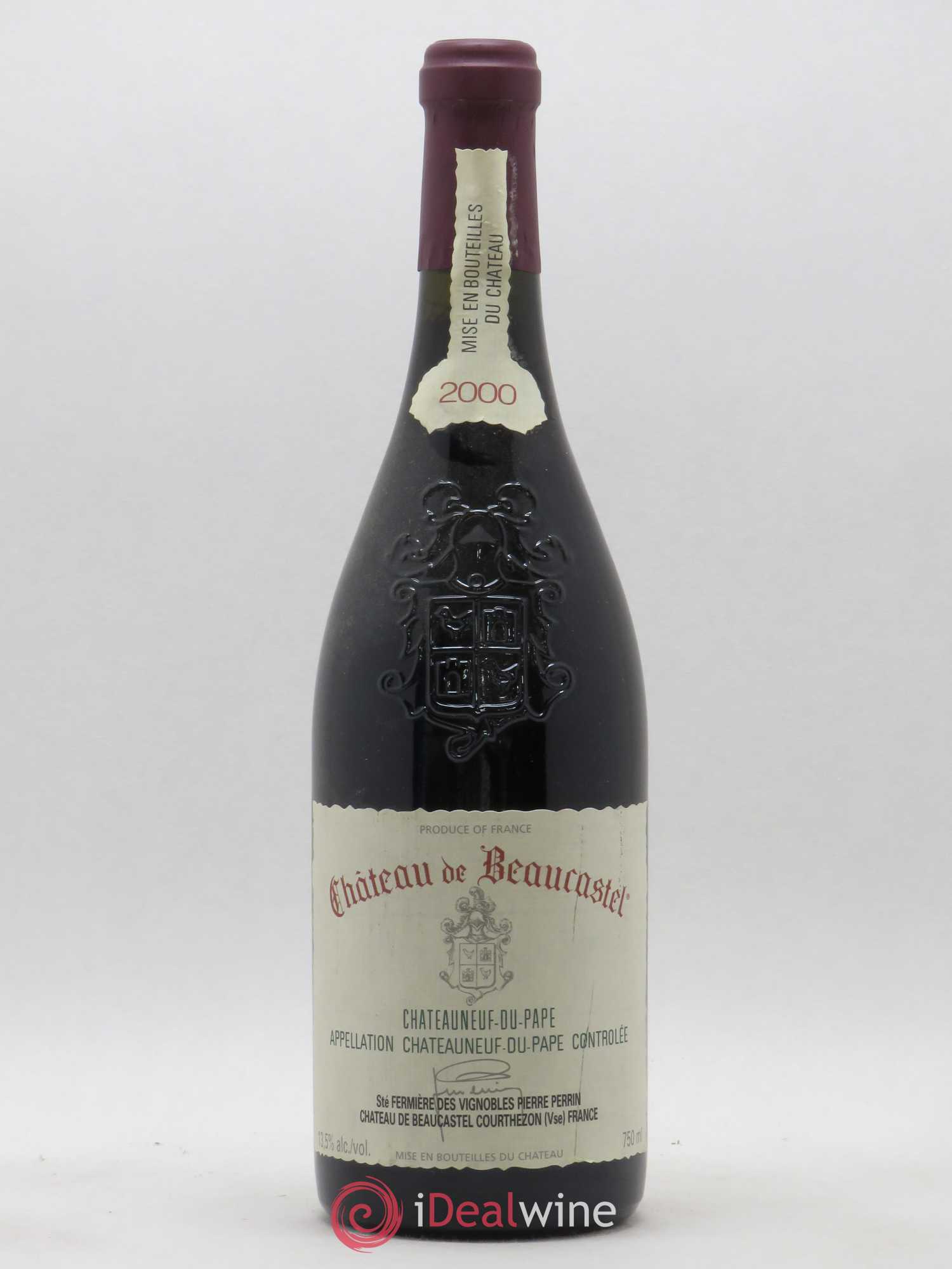 Châteauneuf-du-Pape Château de Beaucastel Famille Perrin 2000 - Lot de 1 bouteille - 0