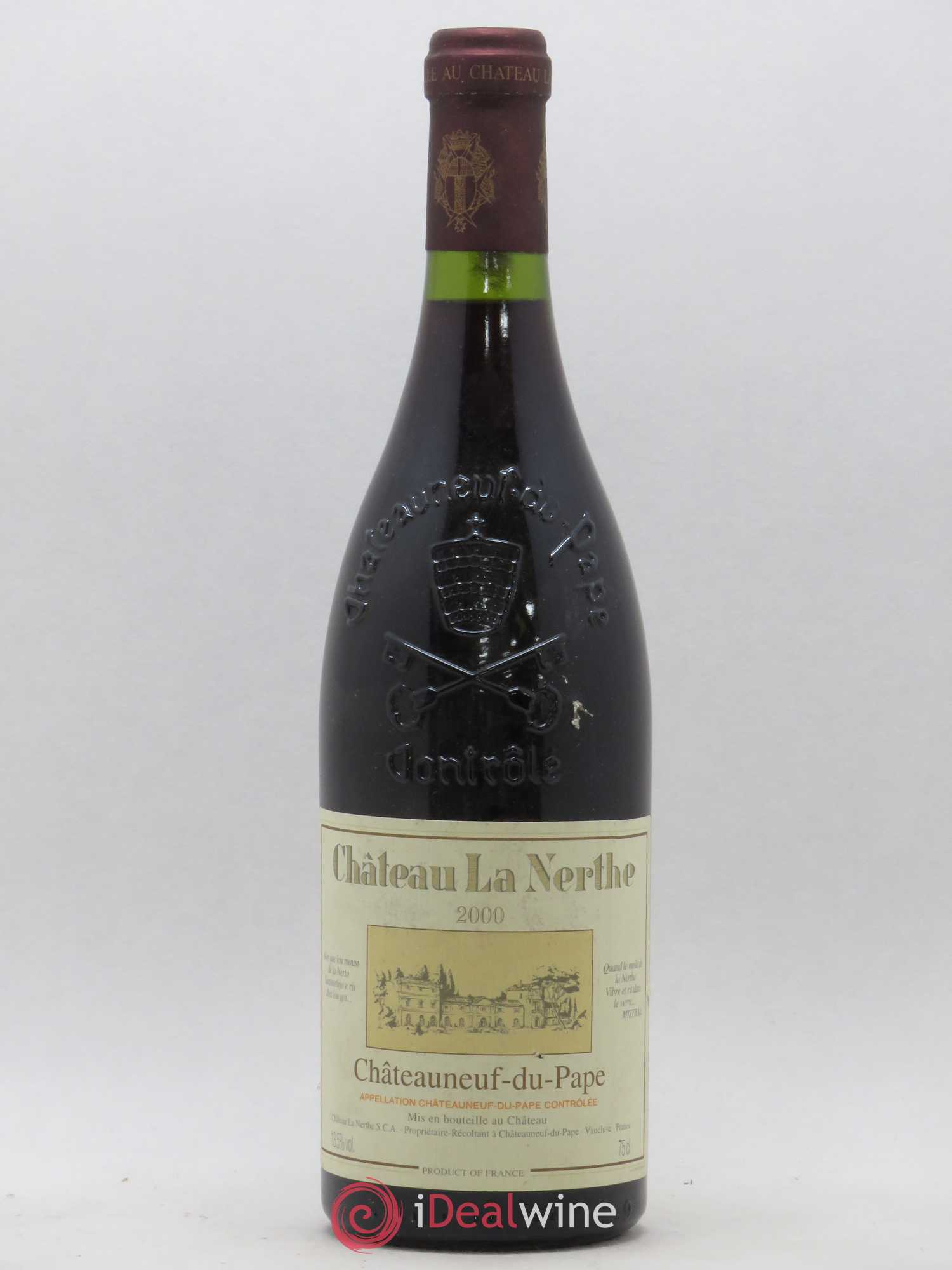 Châteauneuf-du-Pape Château la Nerthe Famille Richard 2000 - Lot de 1 bouteille - 0