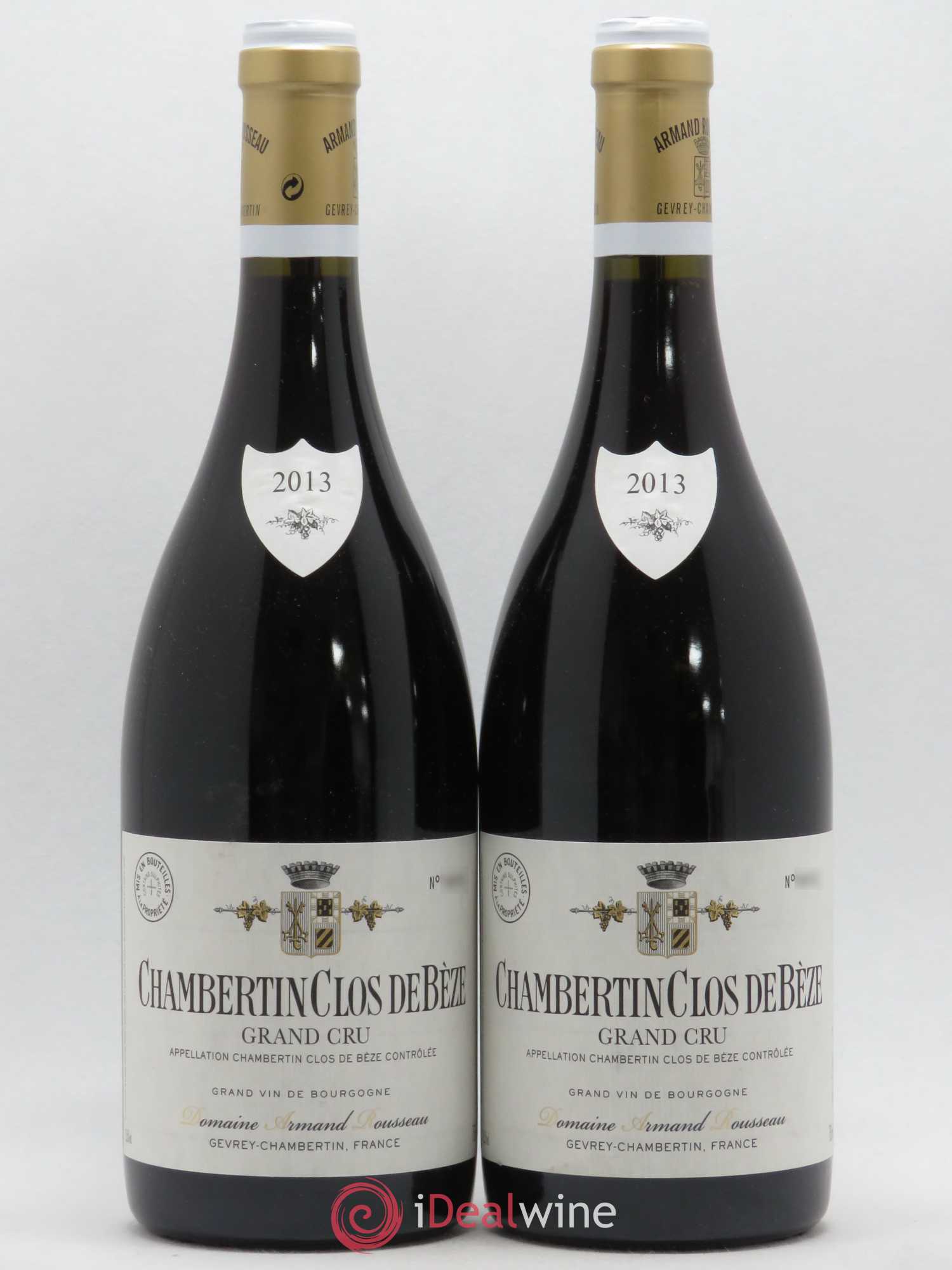 Chambertin Clos de Bèze Grand Cru Armand Rousseau (Domaine) 2013 - Lot de 2 bouteilles - 0