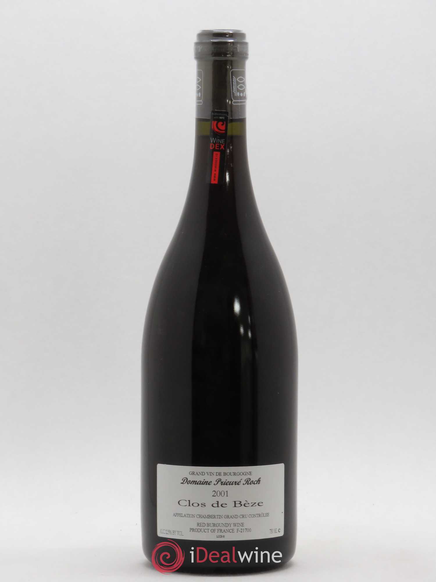 Chambertin Clos de Bèze Grand Cru Prieuré Roch 2001 - Lot de 1 bouteille - 1