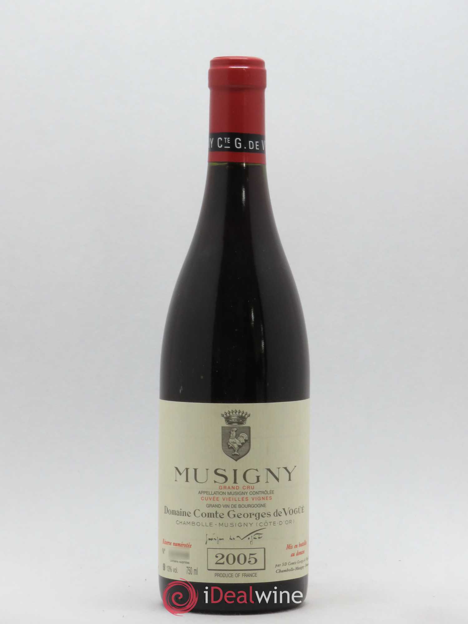Musigny Grand Cru Cuvée Vieilles Vignes Comte Georges de Vogüé 2005 - Lot de 1 bouteille - 0