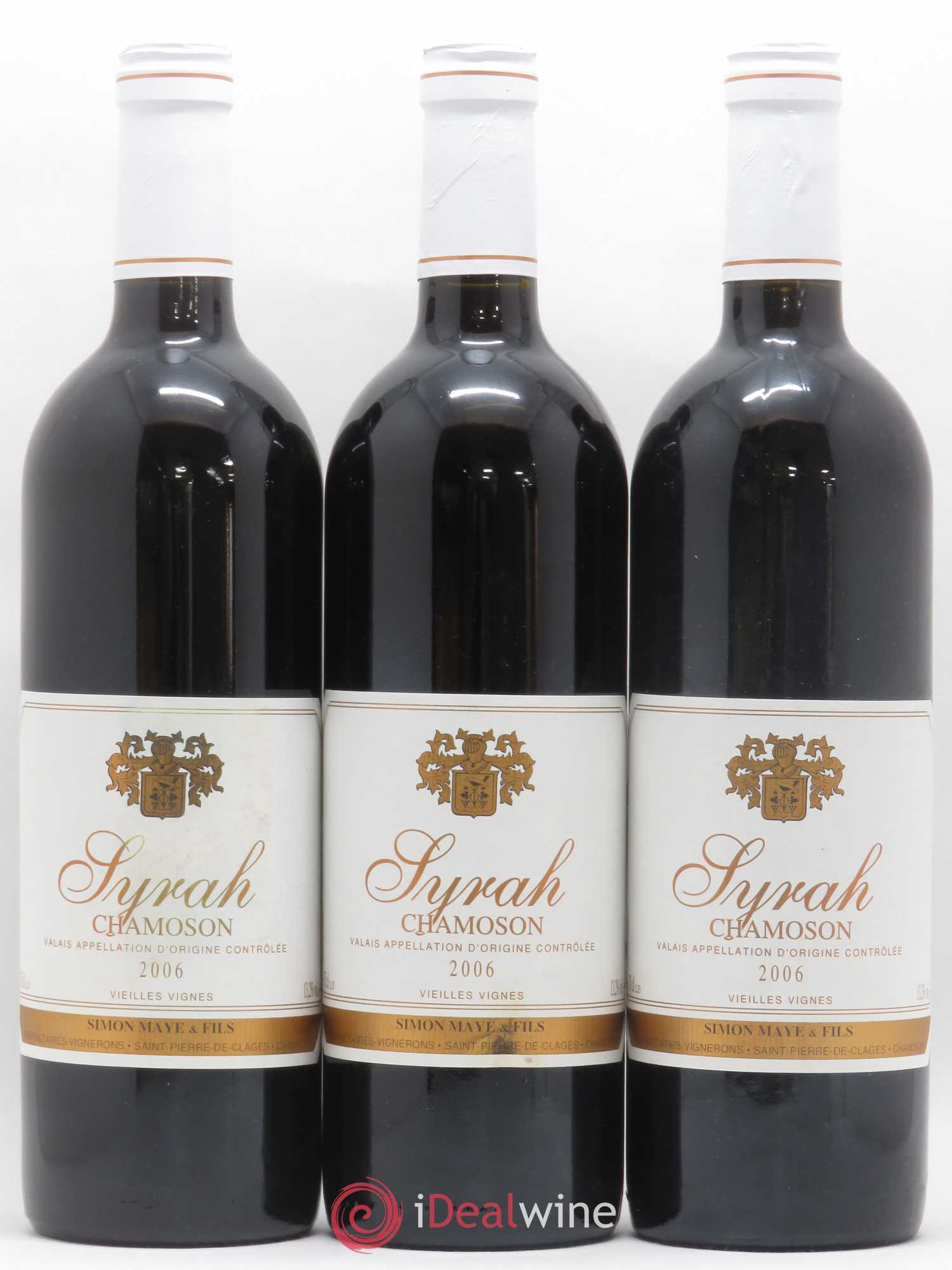 Valais Syrah Vieilles Vignes Chamoson Simon Maye 2006 - Posten von 3 Flaschen - 0