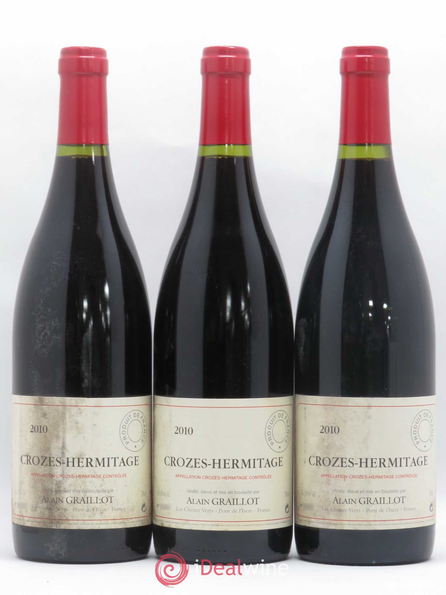 Crozes-Hermitage Domaine Graillot 2010 - Lot de 3 bouteilles - 0