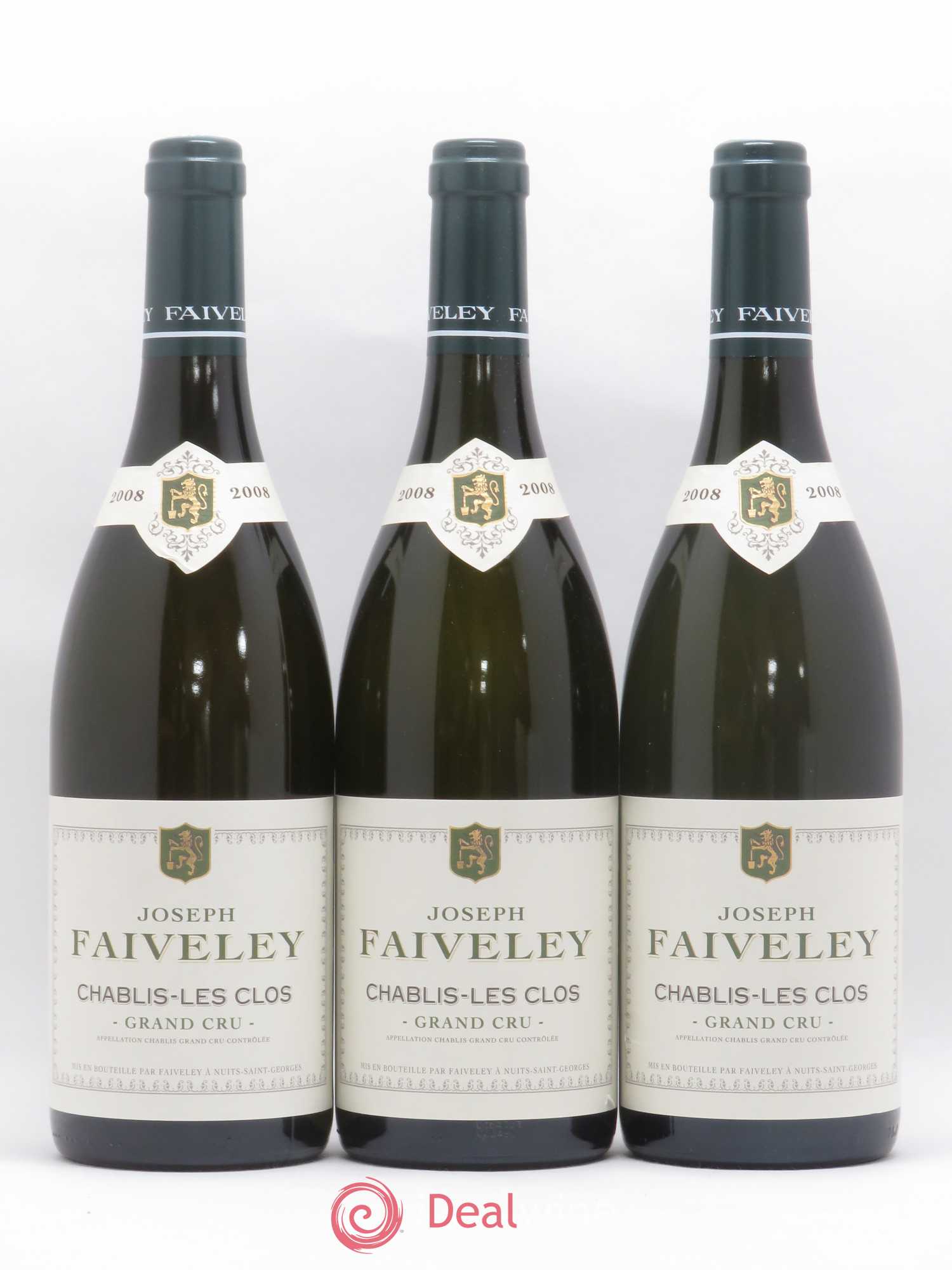 Chablis Grand Cru Les Clos Faiveley 2008 - Lot de 3 bouteilles - 0