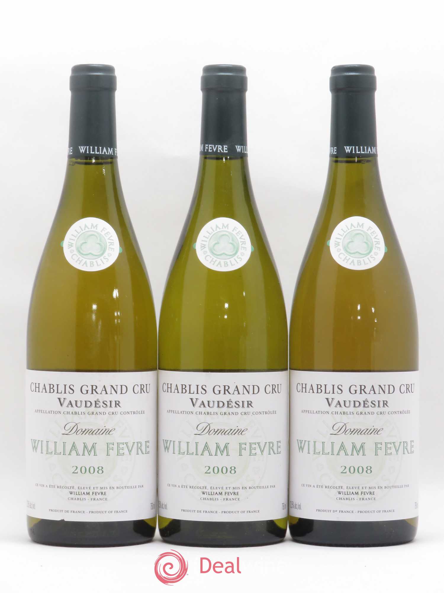 Chablis Grand Cru Vaudésir William Fèvre 2008 - Lot de 3 bouteilles - 0