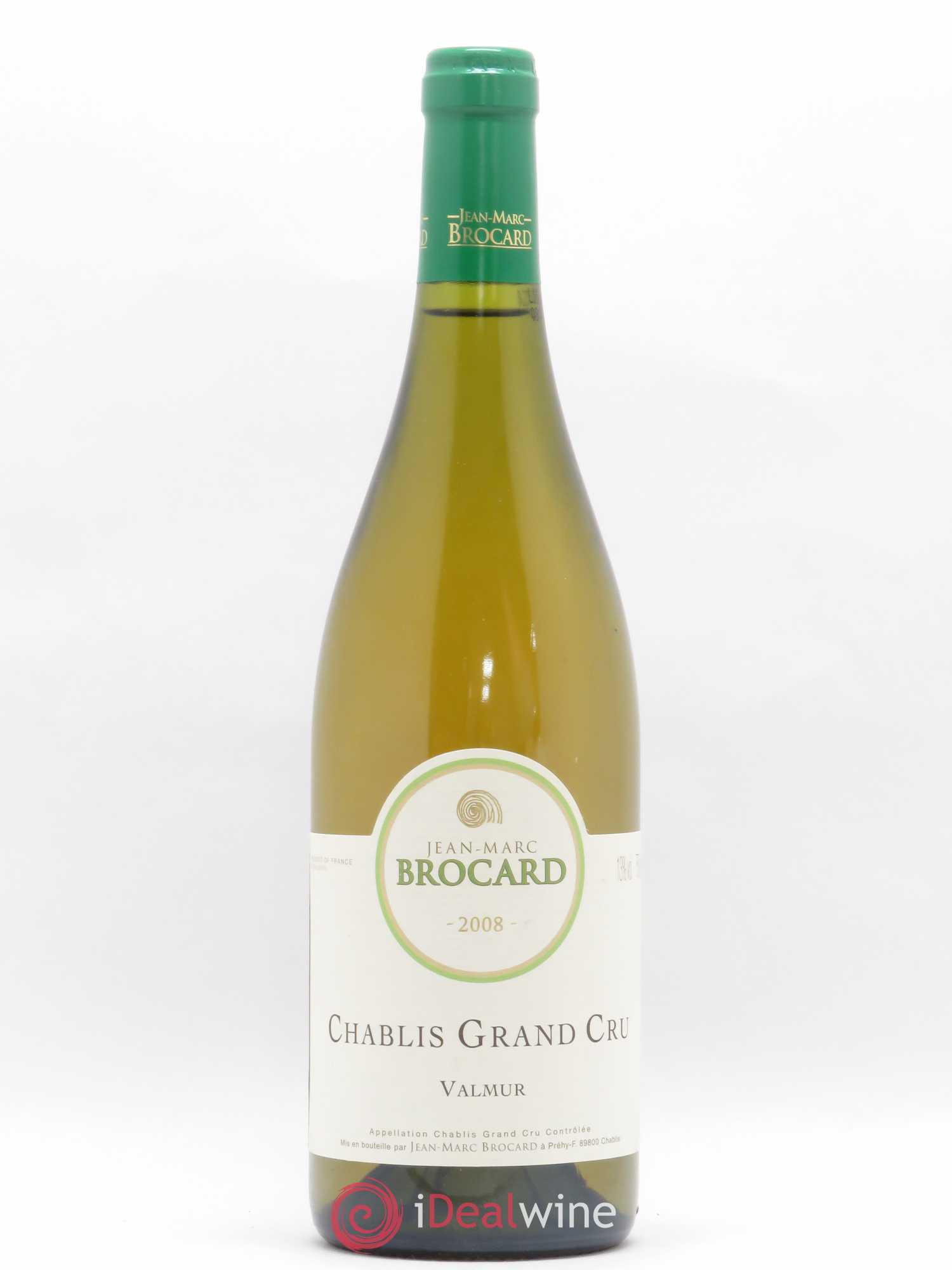 Chablis Grand Cru Valmur JM Brocard 2008 - Posten von 1 Flasche - 0