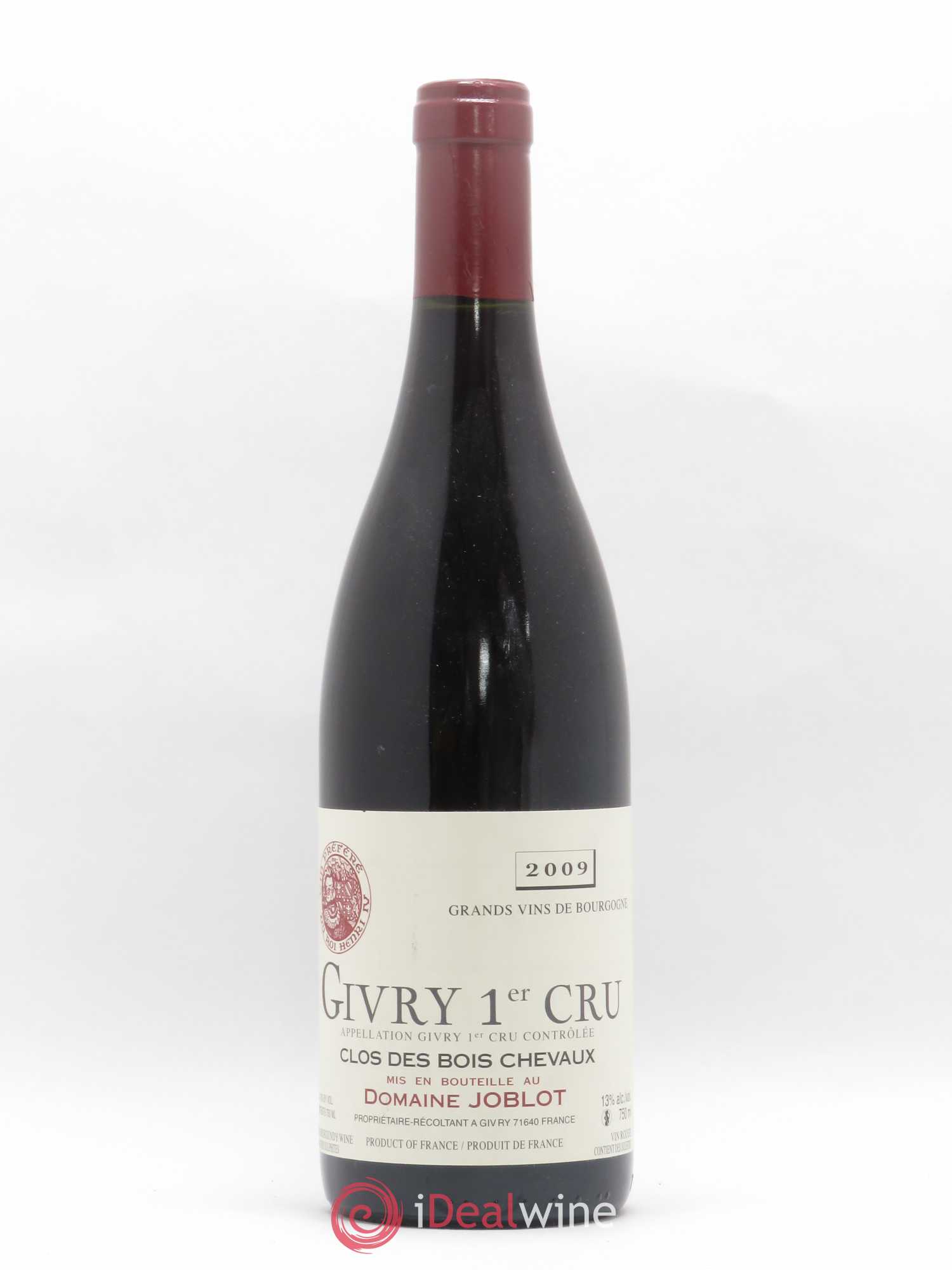 Givry 1er Cru Clos des Bois Chevaux Joblot 2009 - Posten von 1 Flasche - 0