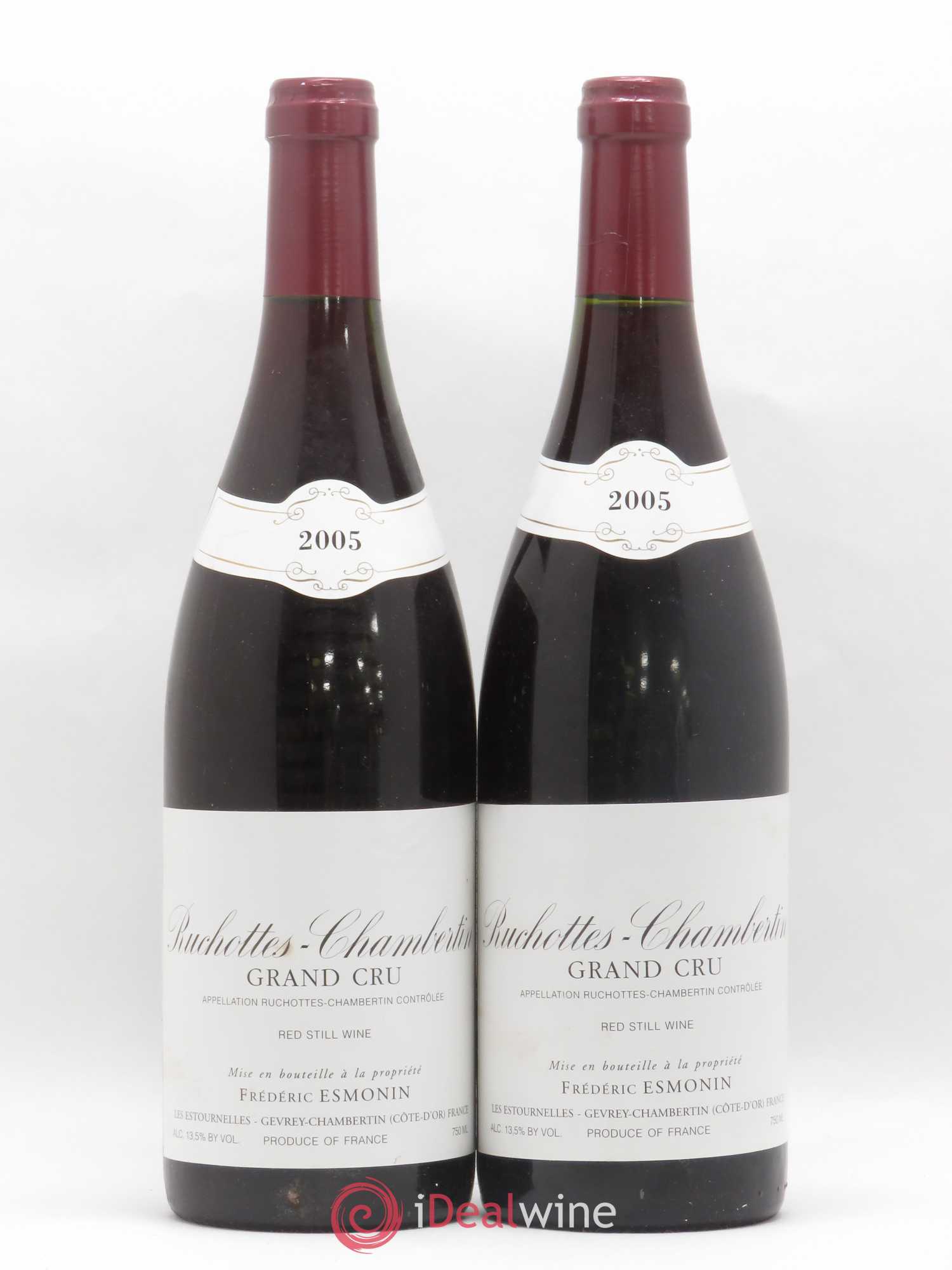 Ruchottes-Chambertin Grand Cru Frédéric Esmonin 2005 - Lot de 2 bouteilles - 0