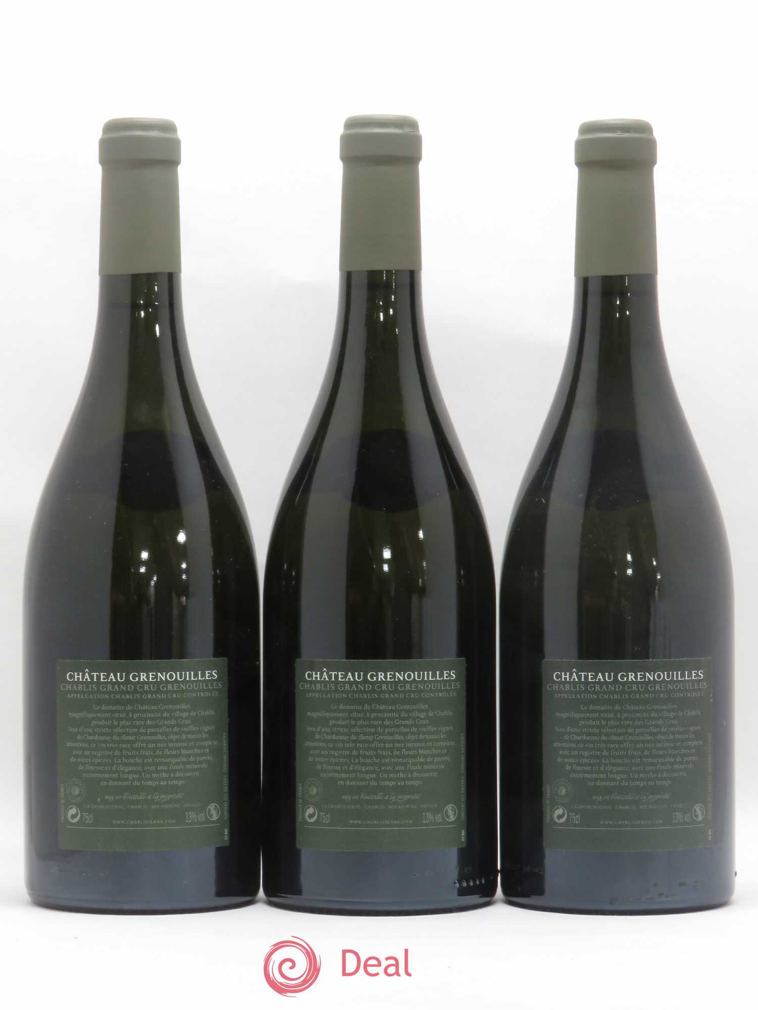 Chablis Grand Cru Grenouilles Château Grenouille - La Chablisienne 2007 - Lot de 3 bouteilles - 1
