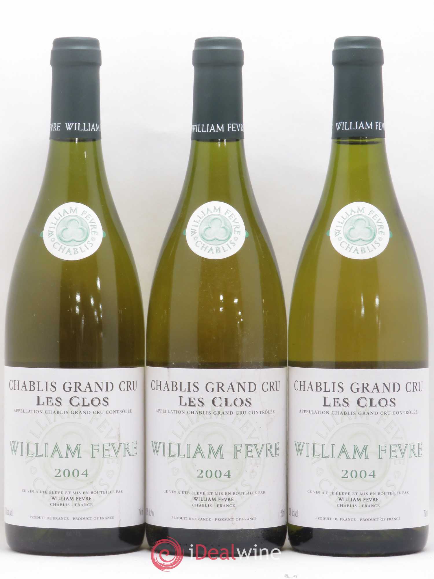 Chablis Grand Cru Les Clos William Fèvre 2004 - Lot de 3 bouteilles - 0