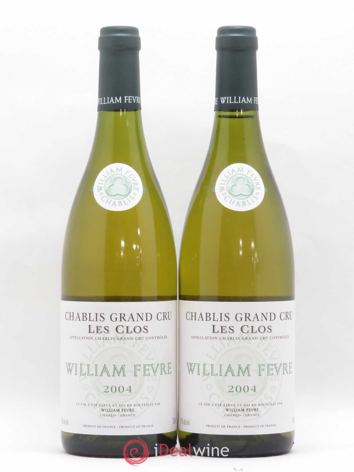 Chablis Grand Cru Les Clos William Fèvre 2004 - Lot de 2 bouteilles - 0