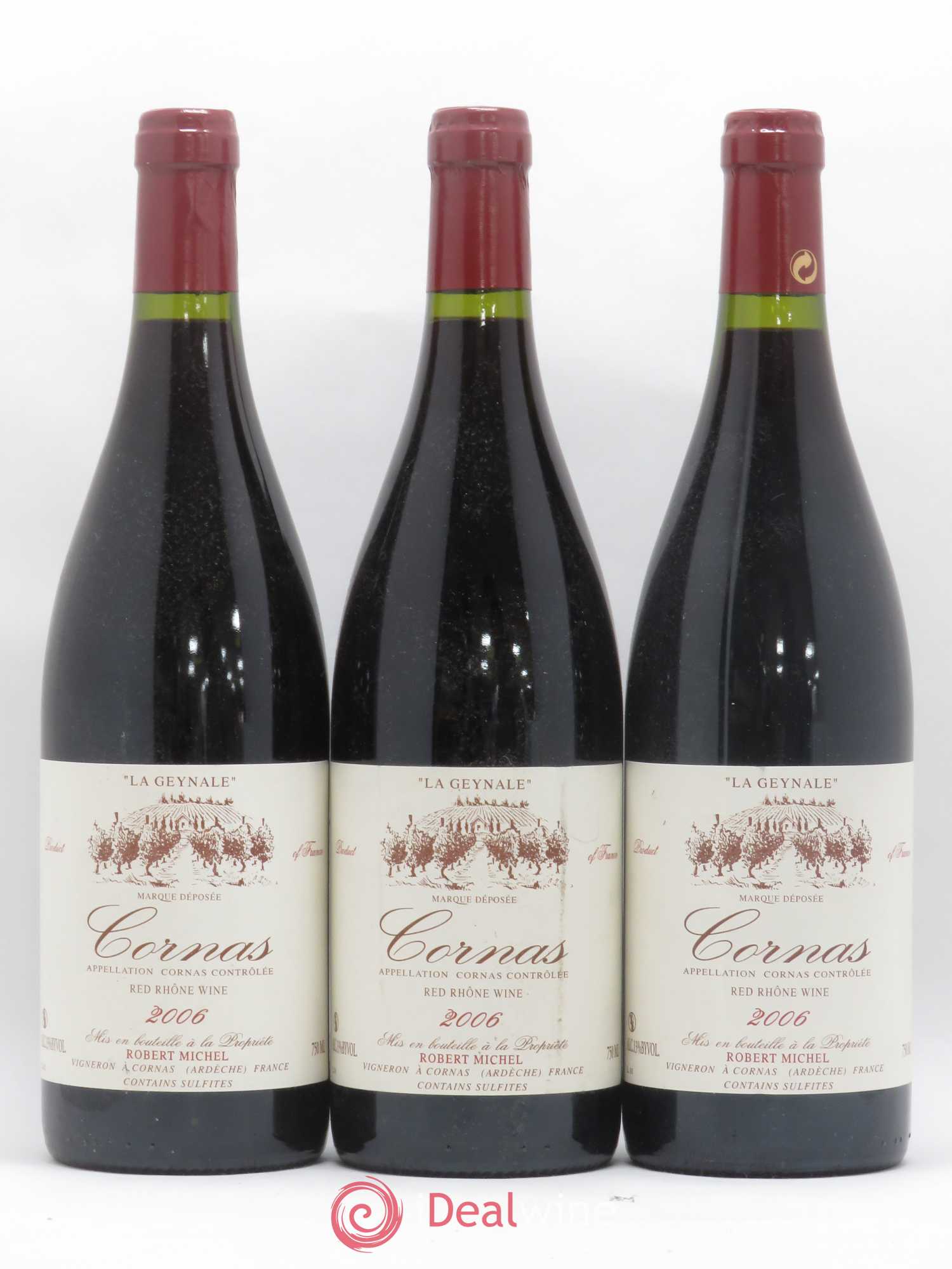 Cornas La Geynale Robert Michel 2006 - Lot de 3 bouteilles - 0