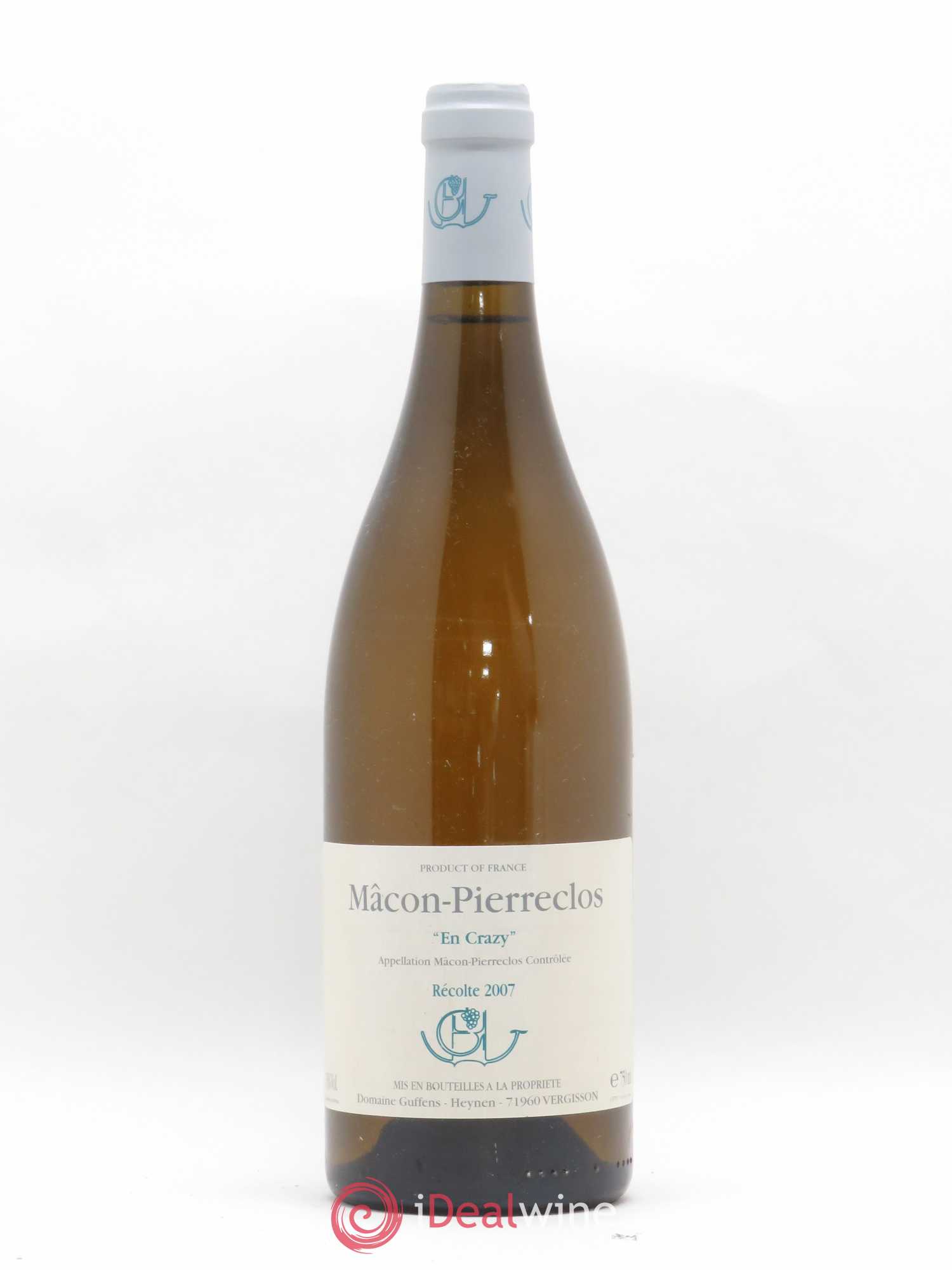 Mâcon Pierreclos En Crazy Guffens-Heynen 2007 - Lot de 1 bouteille - 0