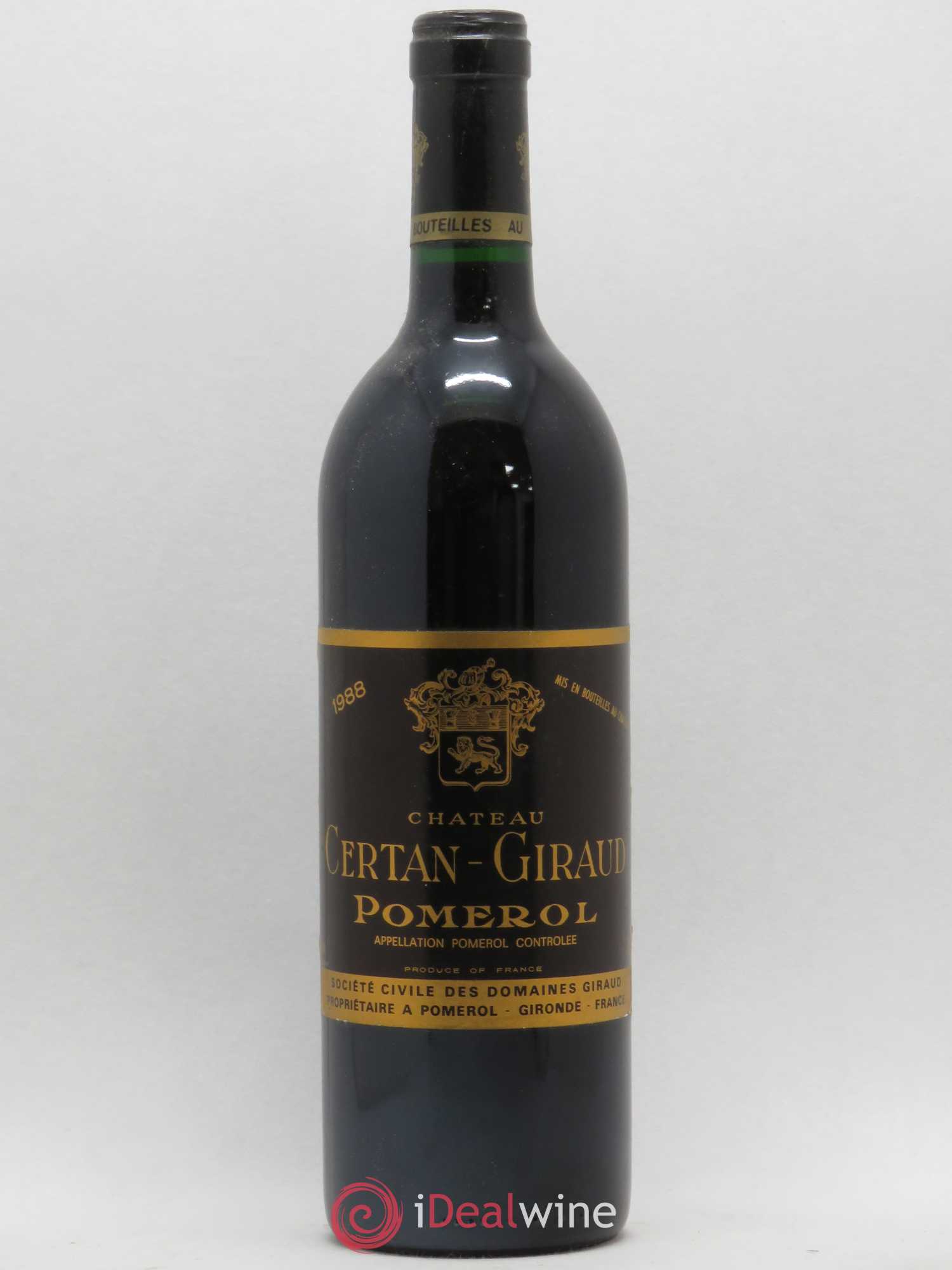 Château Certan Giraud 1988 - Lot de 1 bouteille - 0