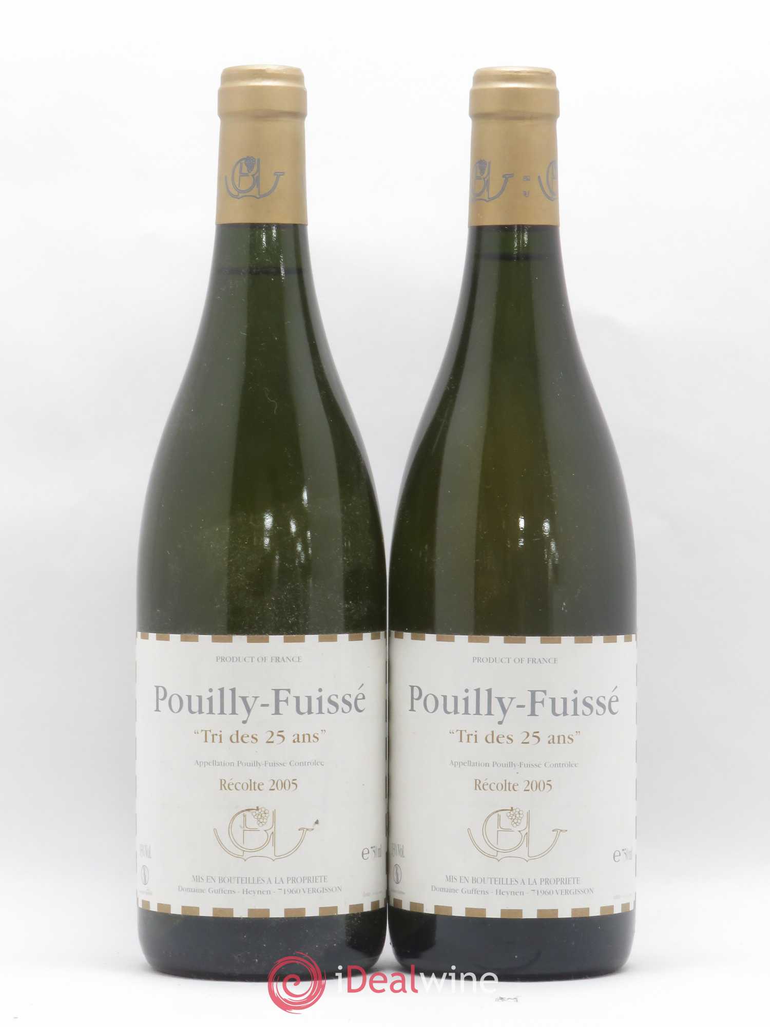 Pouilly-Fuissé Tri des 25 ans Guffens-Heynen 2005 - Posten von 2 Flaschen - 0