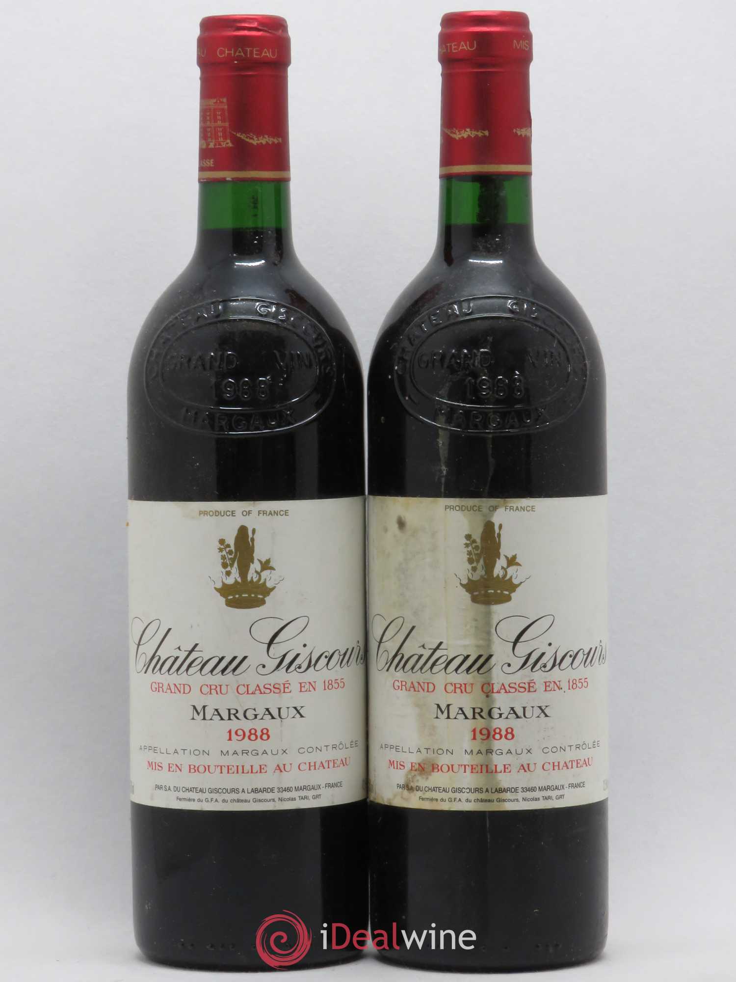 Château Giscours 3ème Grand Cru Classé 1988 - Lot de 2 bouteilles - 0