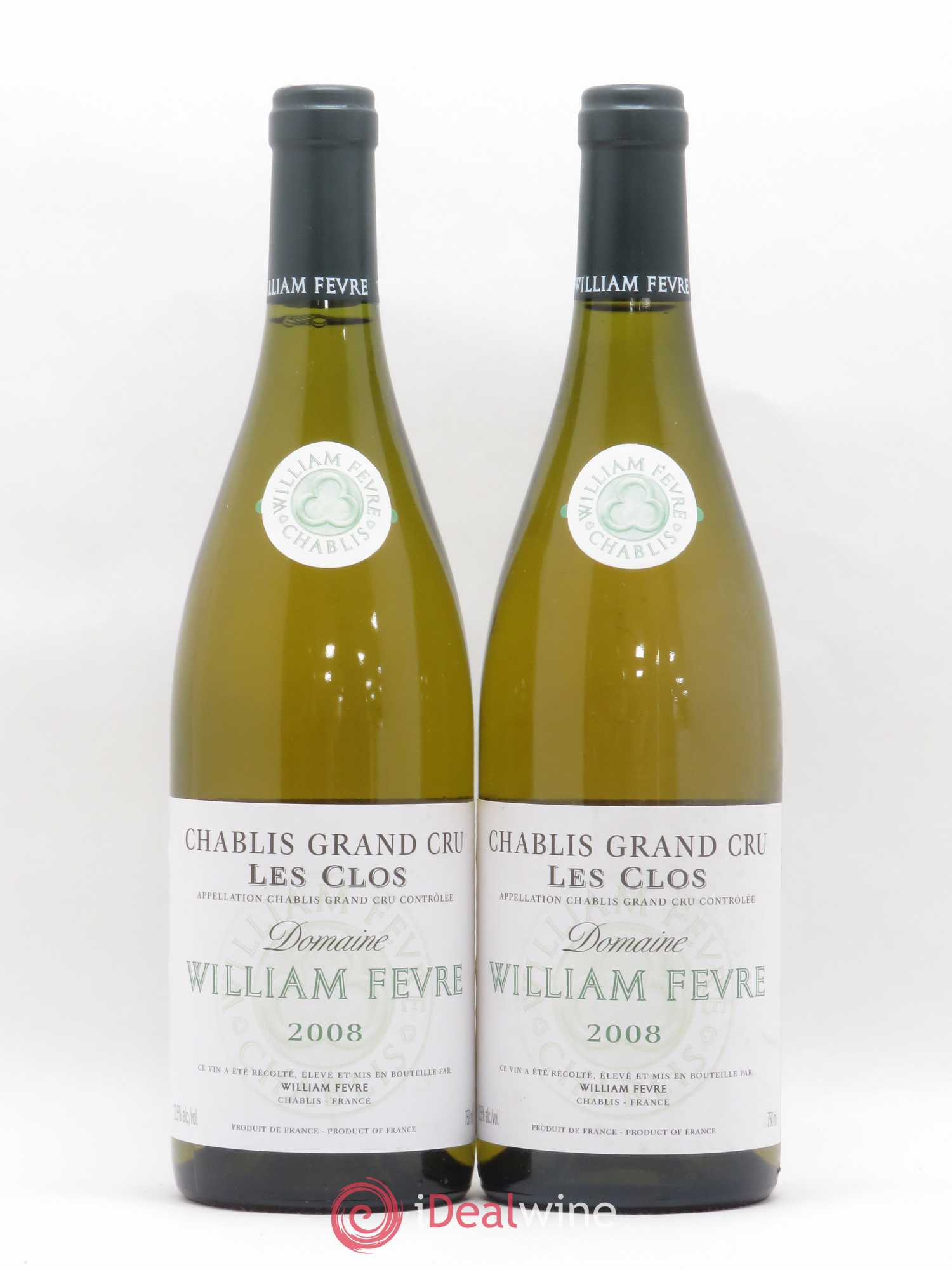 Chablis Grand Cru Les Clos William Fèvre 2008 - Lot de 2 bouteilles - 0