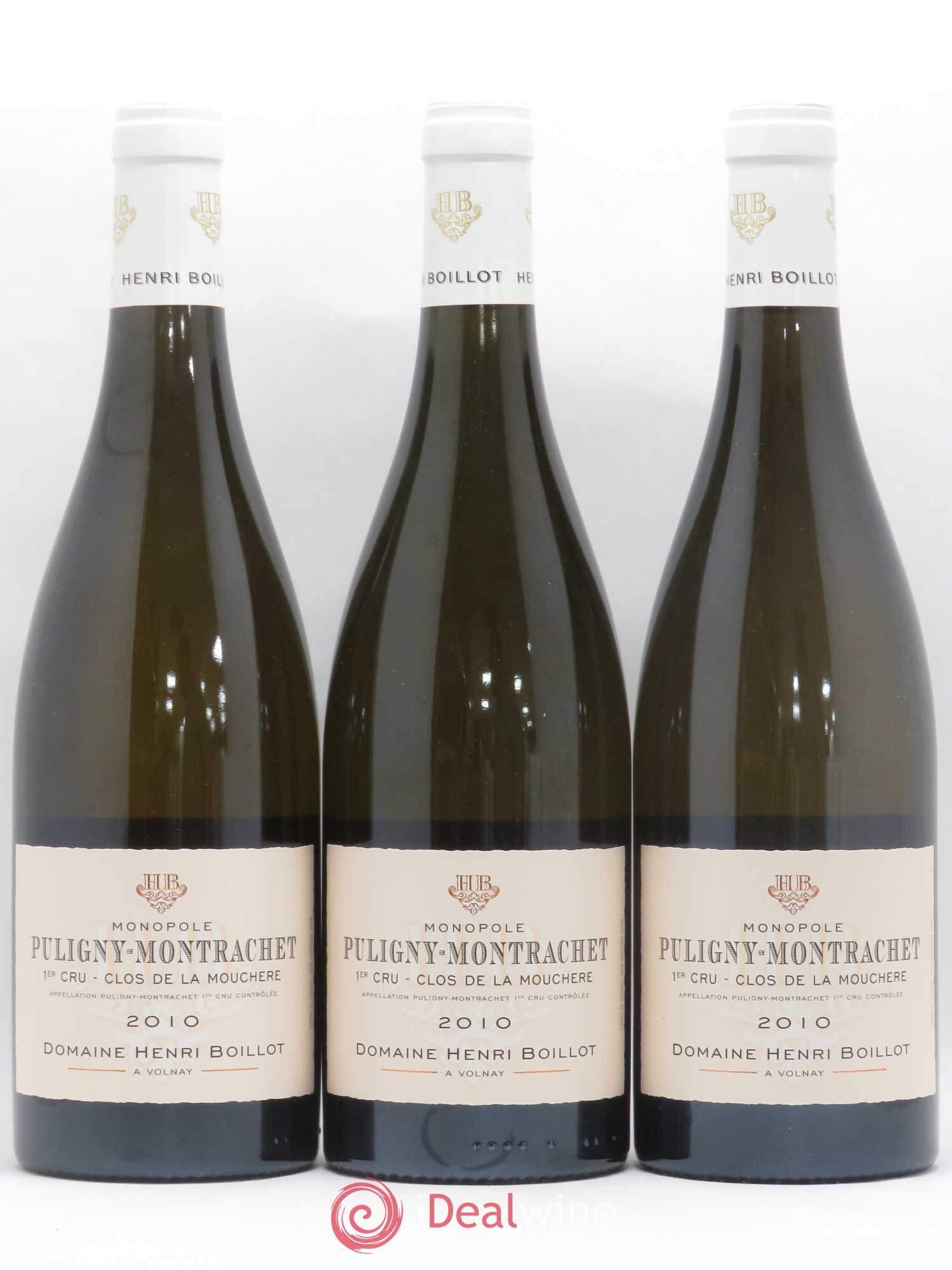 Puligny-Montrachet 1er Cru Clos de la Mouchère Henri Boillot (Domaine) 2010 - Lot de 3 bouteilles - 0
